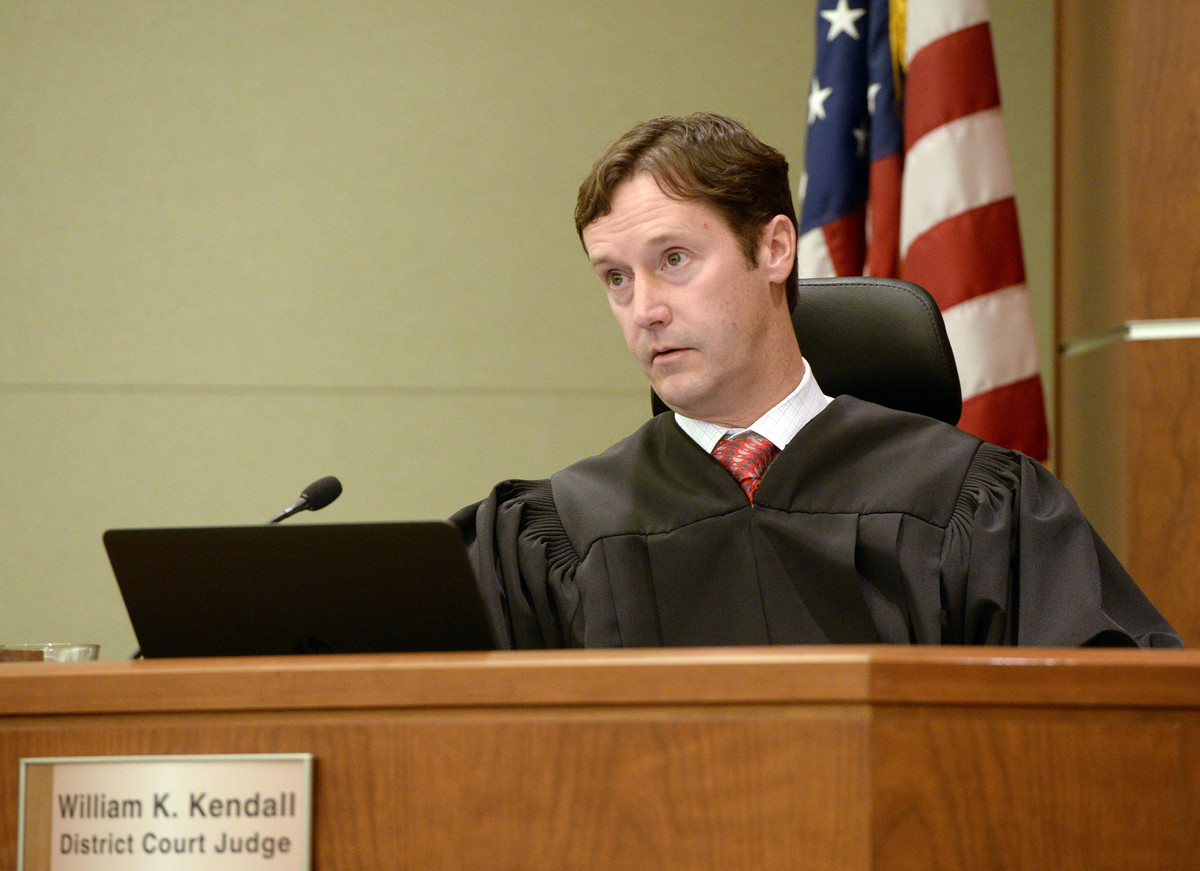 Third District Judge William Kendall presides over a court hearing on Dec. 7, 2015. A court spokeswoman confirmed Wednesday that Kendall is involved in a criminal investigation and is no longer presiding over cases.
