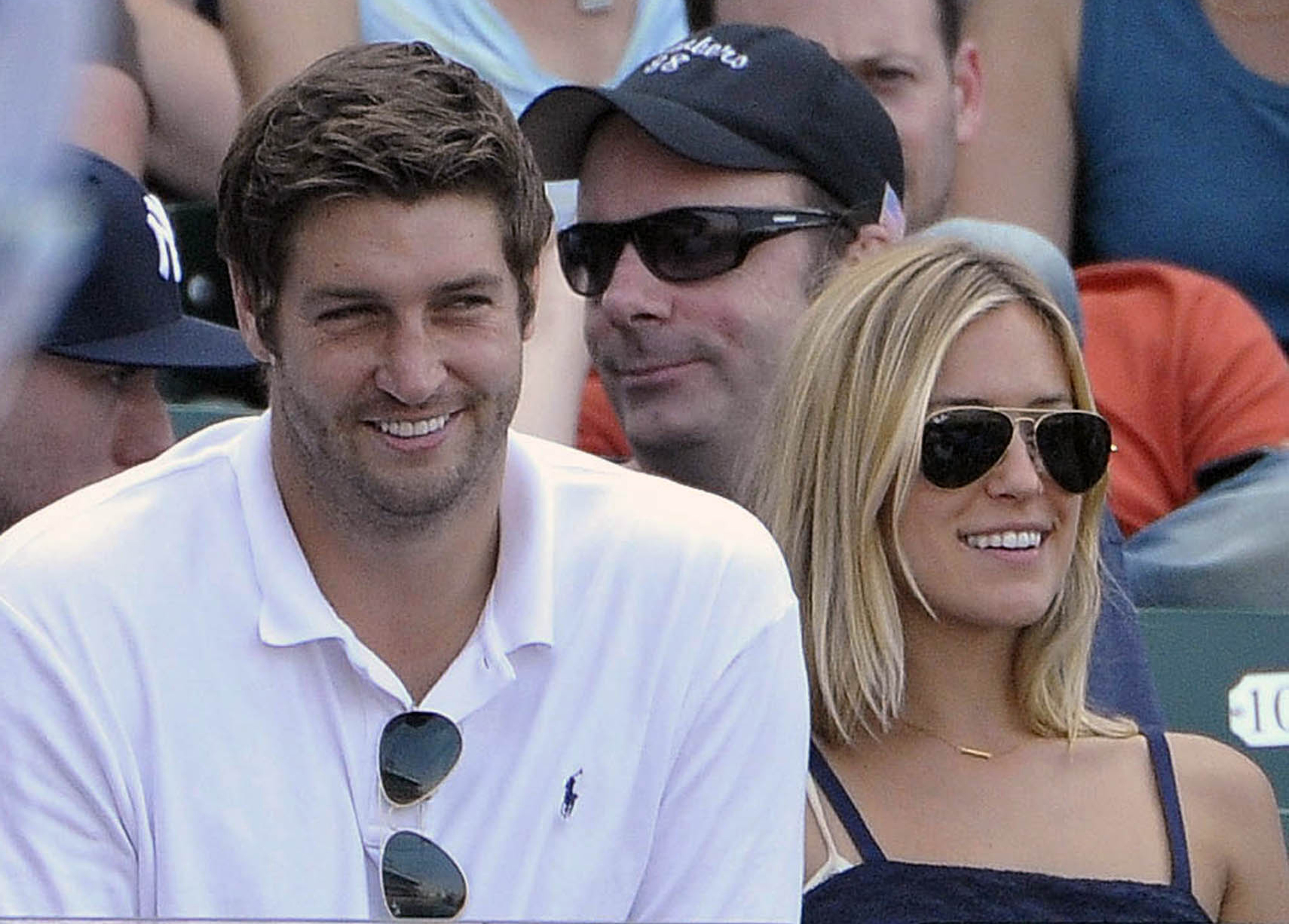 FILE - In this July 2, 2011 photo, Chicago Bears quarterback Jay Cutler and his wife Kristin Cavallari watch a baseball game. Photo: AP Photo