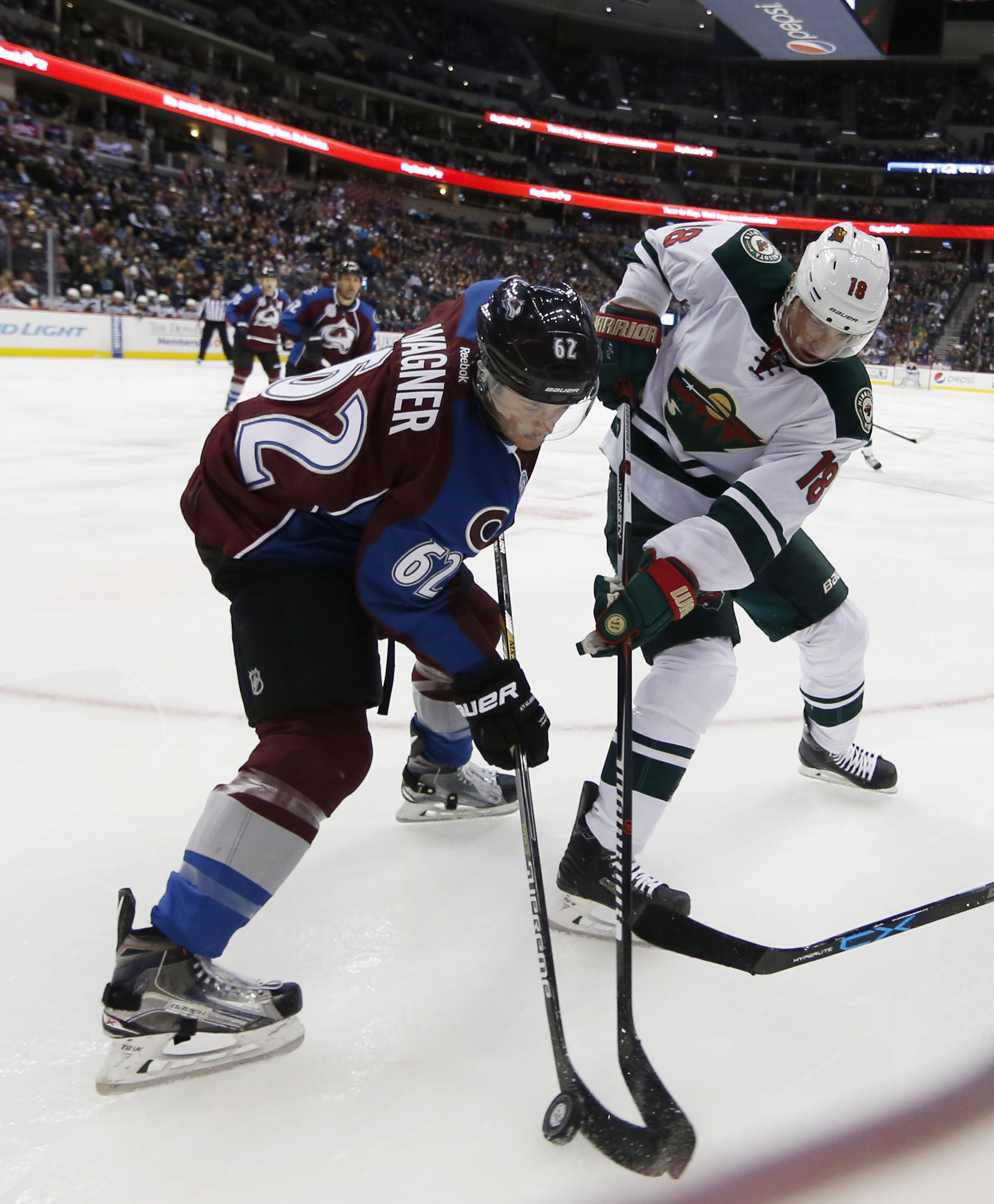 Mitchell's OT goal lifts Avalanche past Wild, 2-1