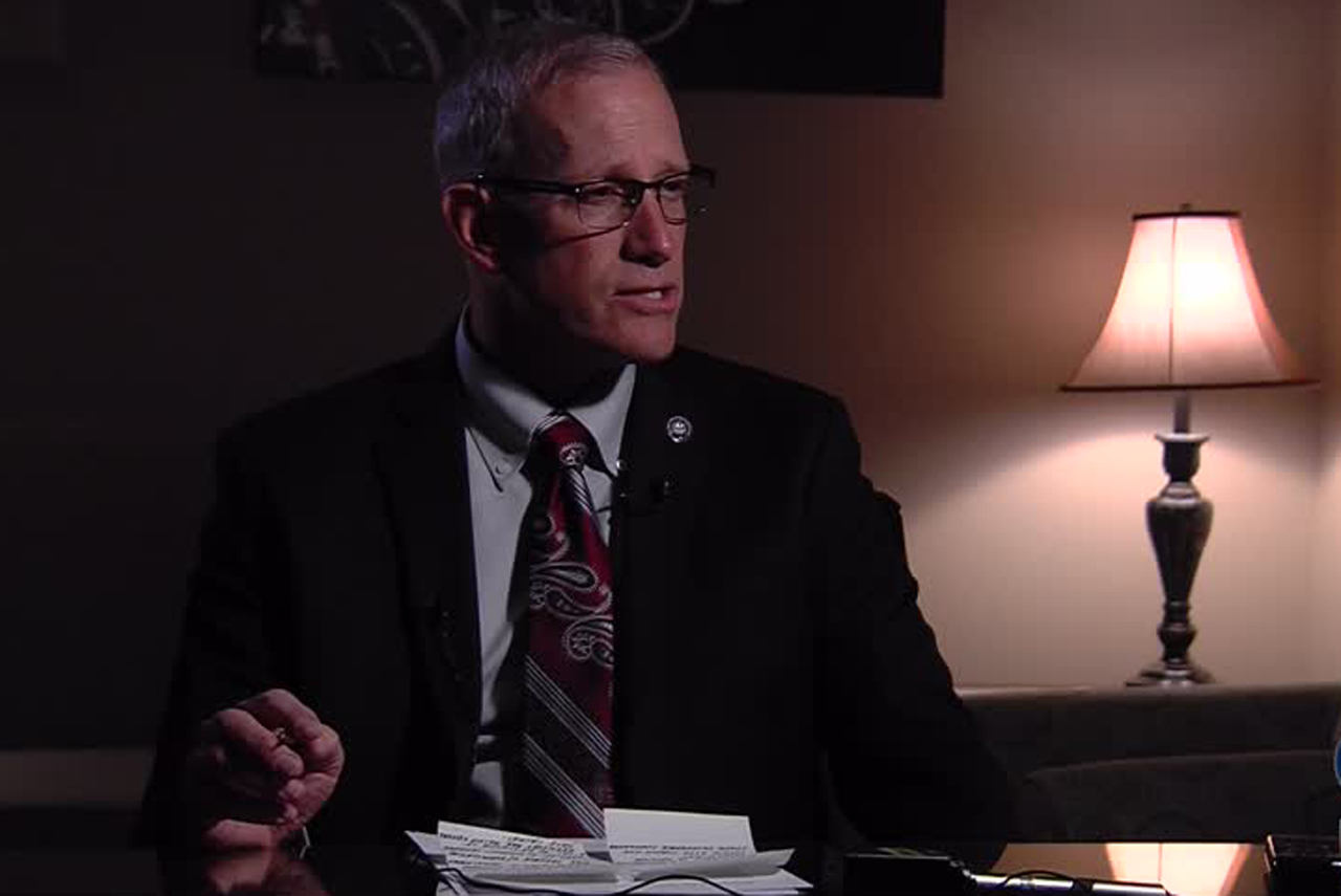 Utah Department of Public Safety Commissioner Keith Squires. Photo: KSL-TV