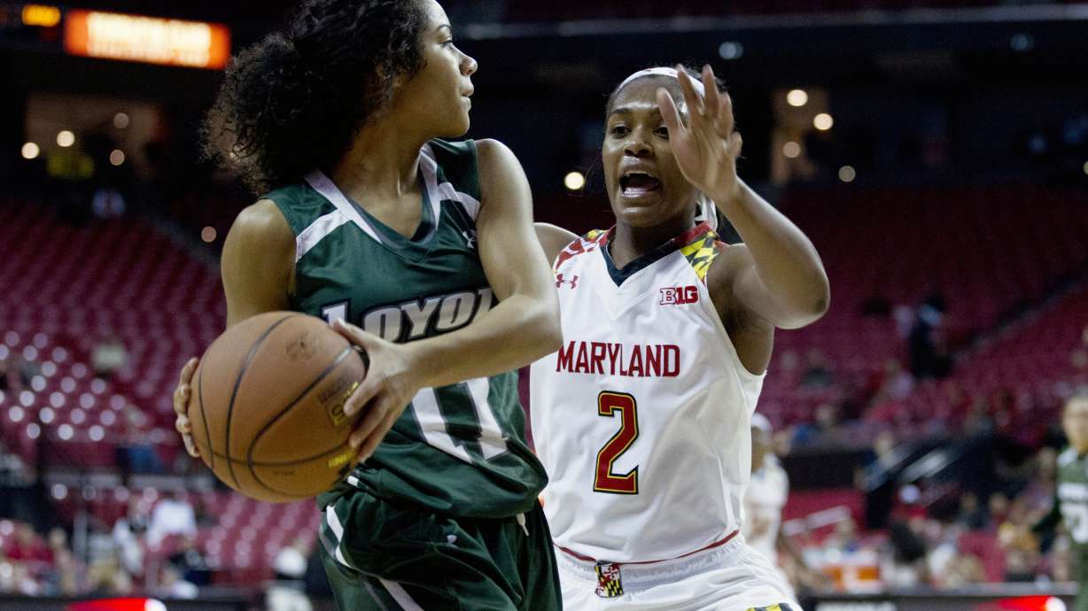 No. 5 Maryland women rout Loyola 97-47