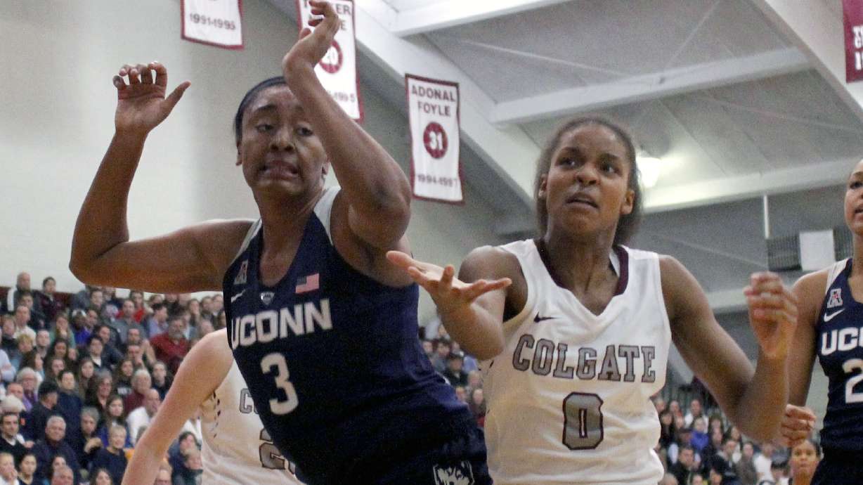 No. 1 UConn brushes off Colgate 94-50 for 44th straight win