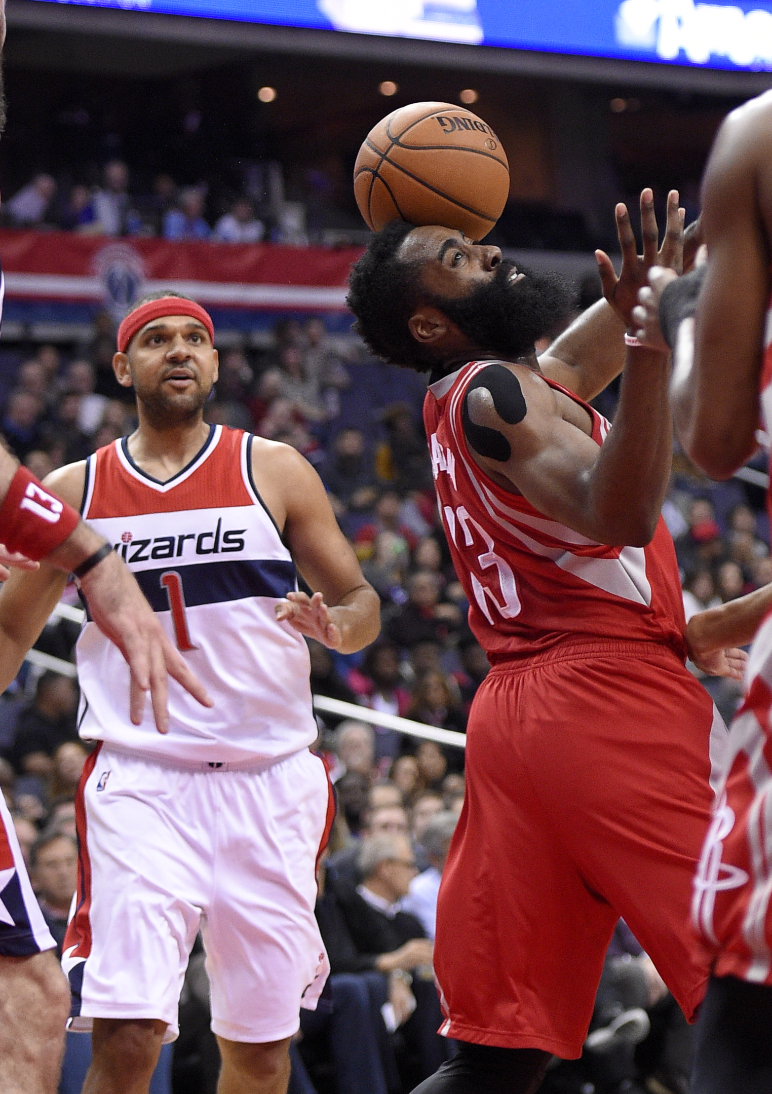 Harden scores 42 to lead Rockets past Wizards 109-103