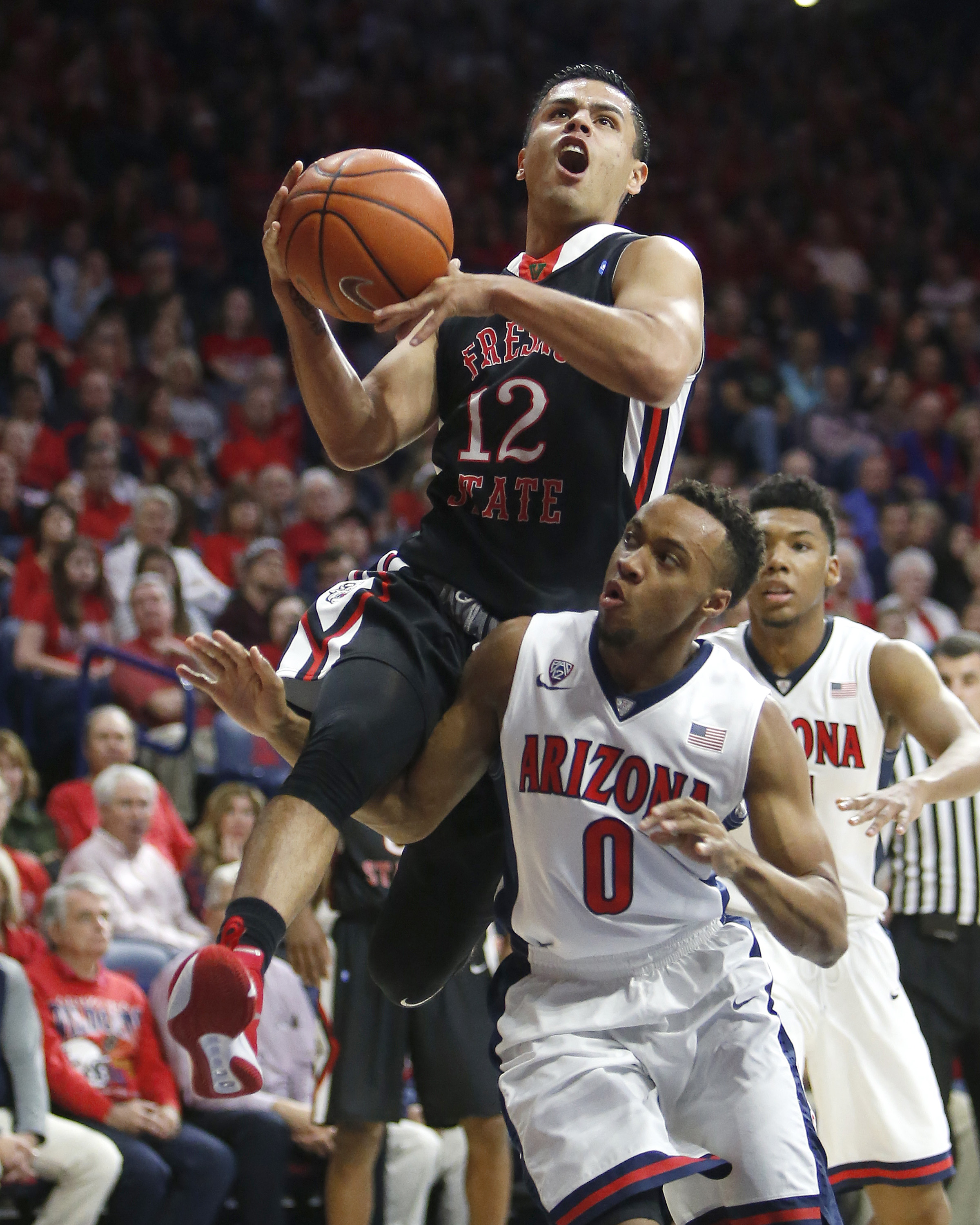 No. 13 Arizona pulls away for 85-72 win over Fresno State