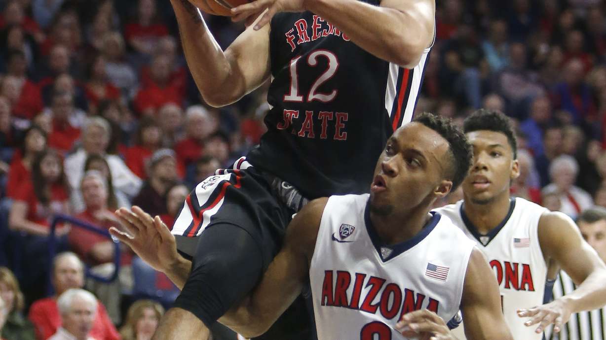 No. 13 Arizona pulls away for 85-72 win over Fresno State