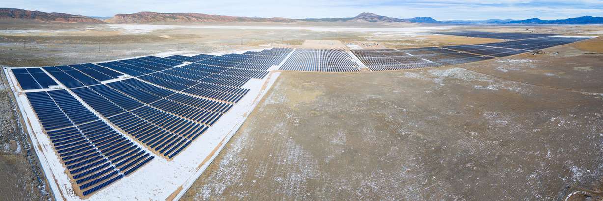The Utah Red Hills Renewable Park (URHRP) is Utah's first utility-scale solar plant and will more than double the state's current solar footprint. The plant was commissioned on schedule and constructed in less than a year. (Photo: Mike Saemisch/Scatec)