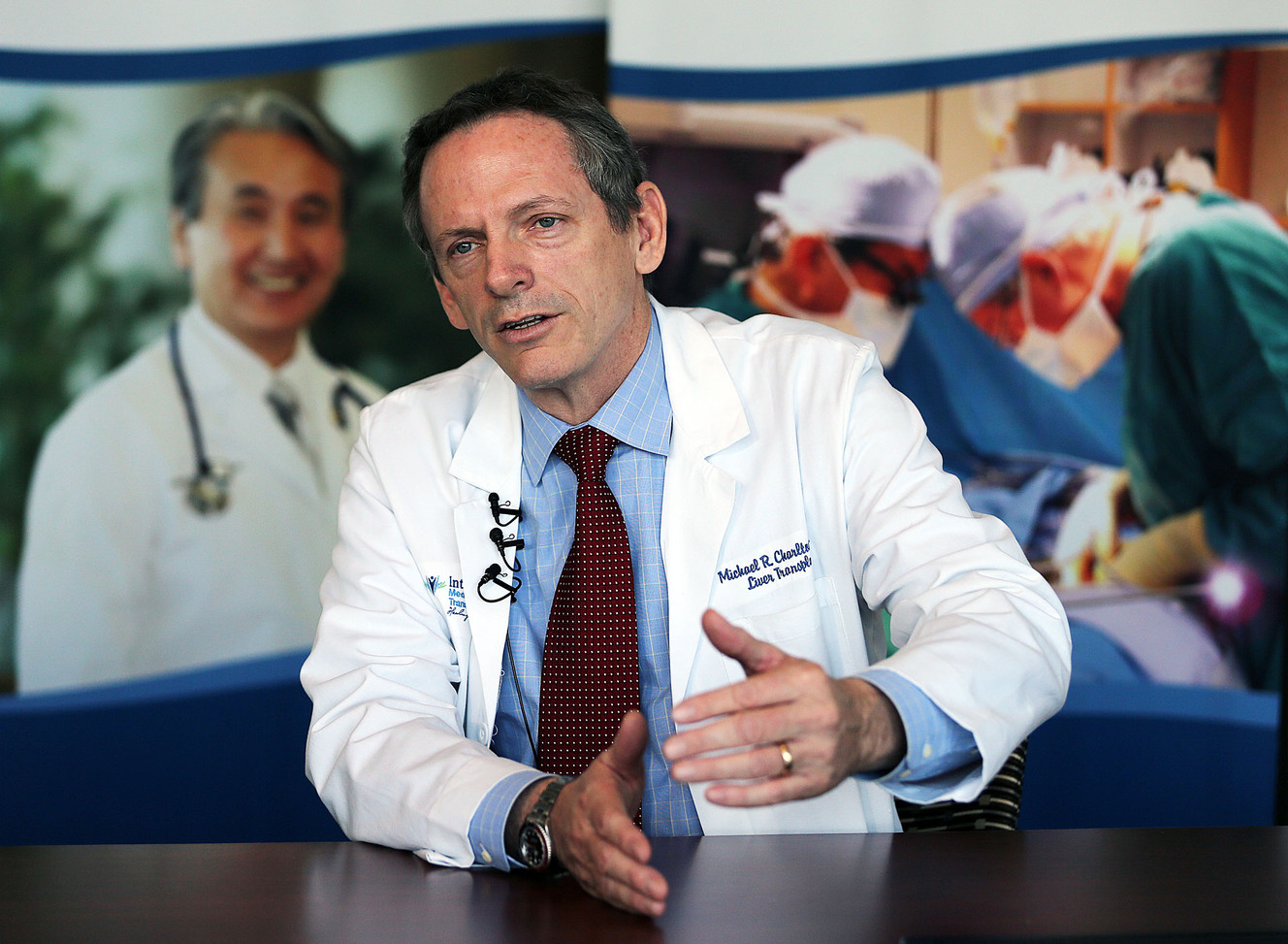 Dr. Michael Charlton speaks in Murray on Friday, Dec. 11, 2015, as Intermountain Medical Center unveils results of a major national study that provides new hope for millions of people with hepatitis C. (Photo: Ravell Call, Deseret News)