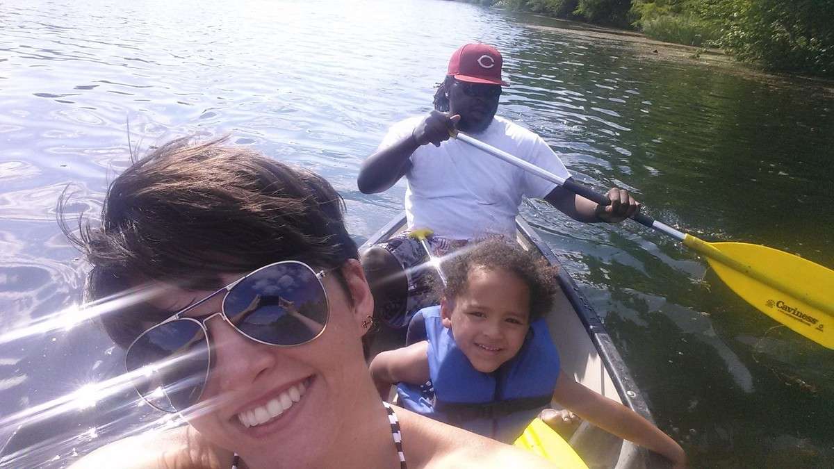 Karen Garsee and her family canoeing on Lady Bird Lake in Austin, Texas. (Karen Garsee, Karen Garsee/CNNiReport)