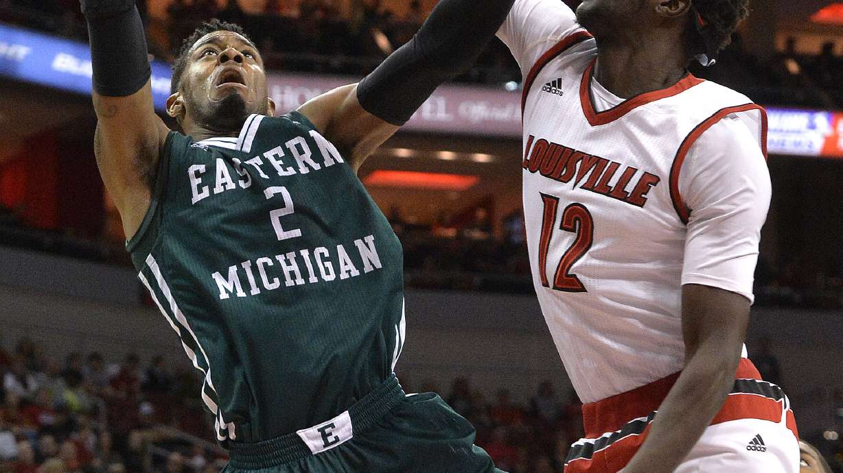 No. 22 Louisville cruises past Eastern Michigan 86-53