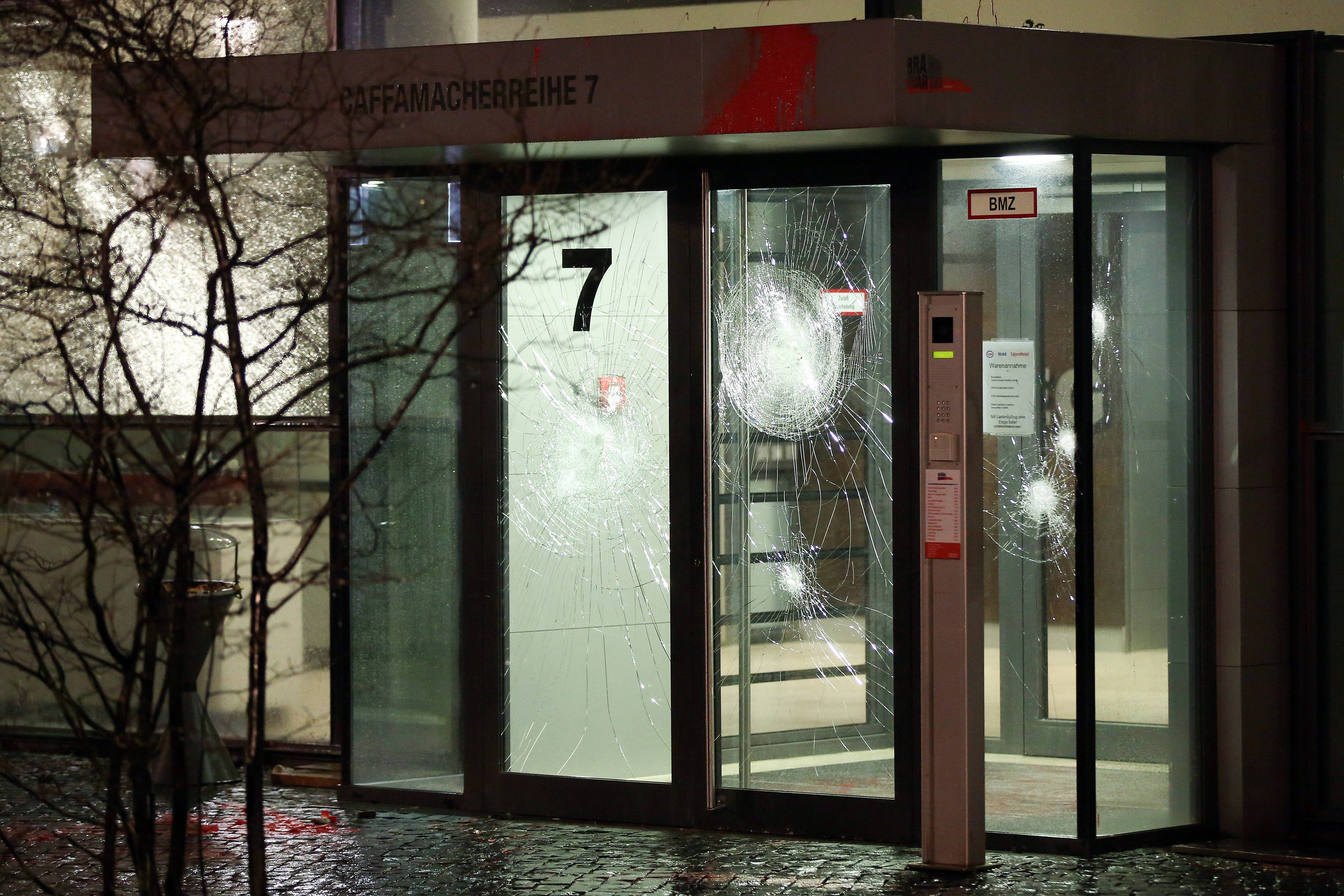 German police search for group that defaced Facebook office