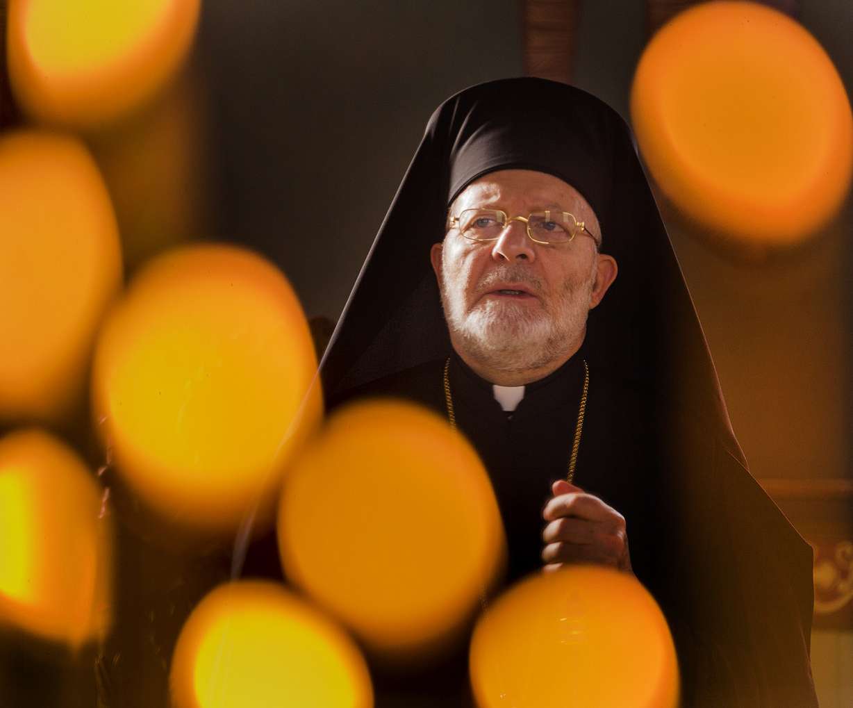 His Eminence Metropolitan Joseph Al-Zehlaoui, the archbishop of the Antiochian Orthodox Christian Archdiocese of North America, conducts services at Saints Peter and Paul Antiochian Orthodox Church in Salt Lake City where he elevated two men to subdeacons and ordained a new priest Sunday, Dec. 13, 2015. (Photo: Scott G Winterton, Deseret News)