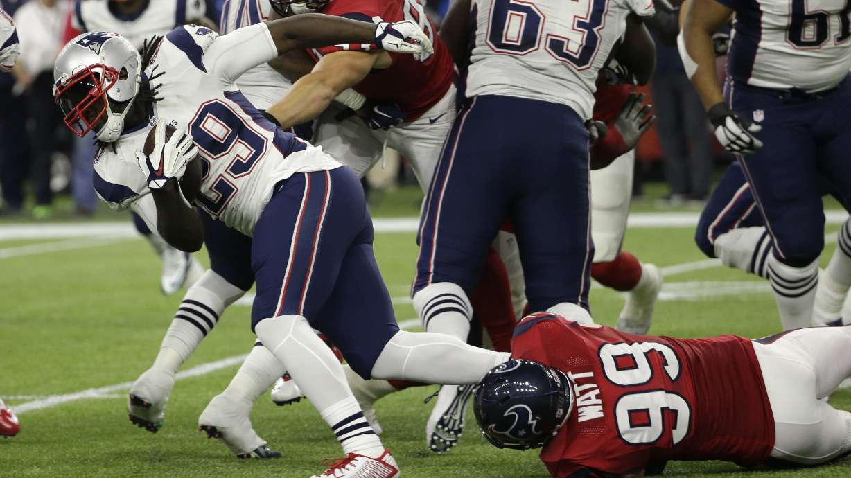 New England's Blount, Freeny leave game with injuries