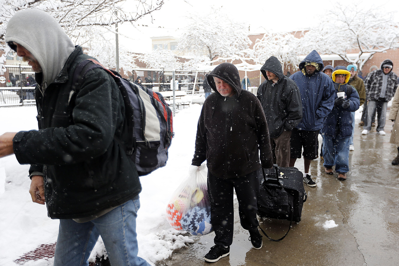 Hundreds of Utah's homeless seek shelter from storm