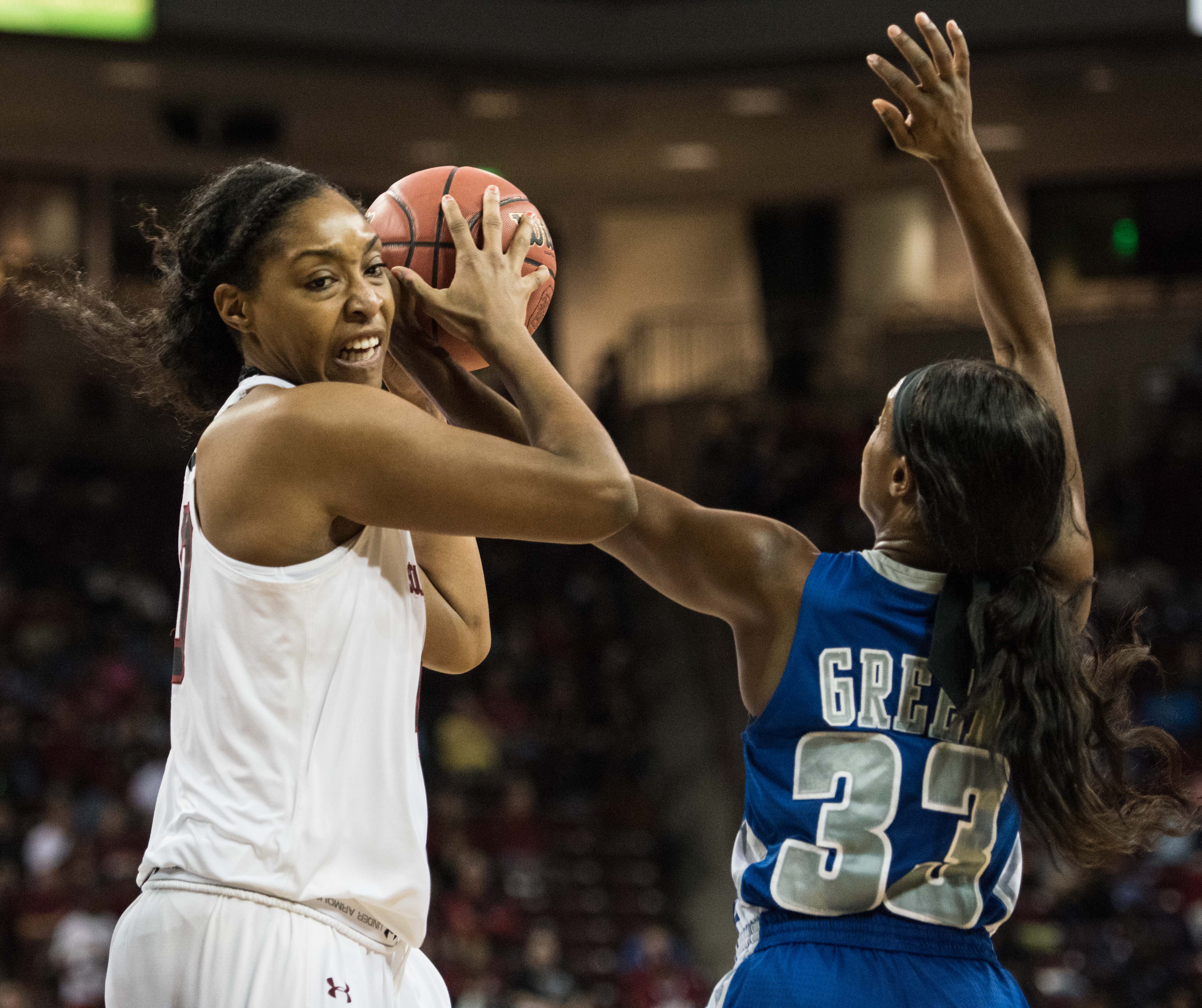 Coates leads No. 2 South Carolina women past Hampton, 86-48
