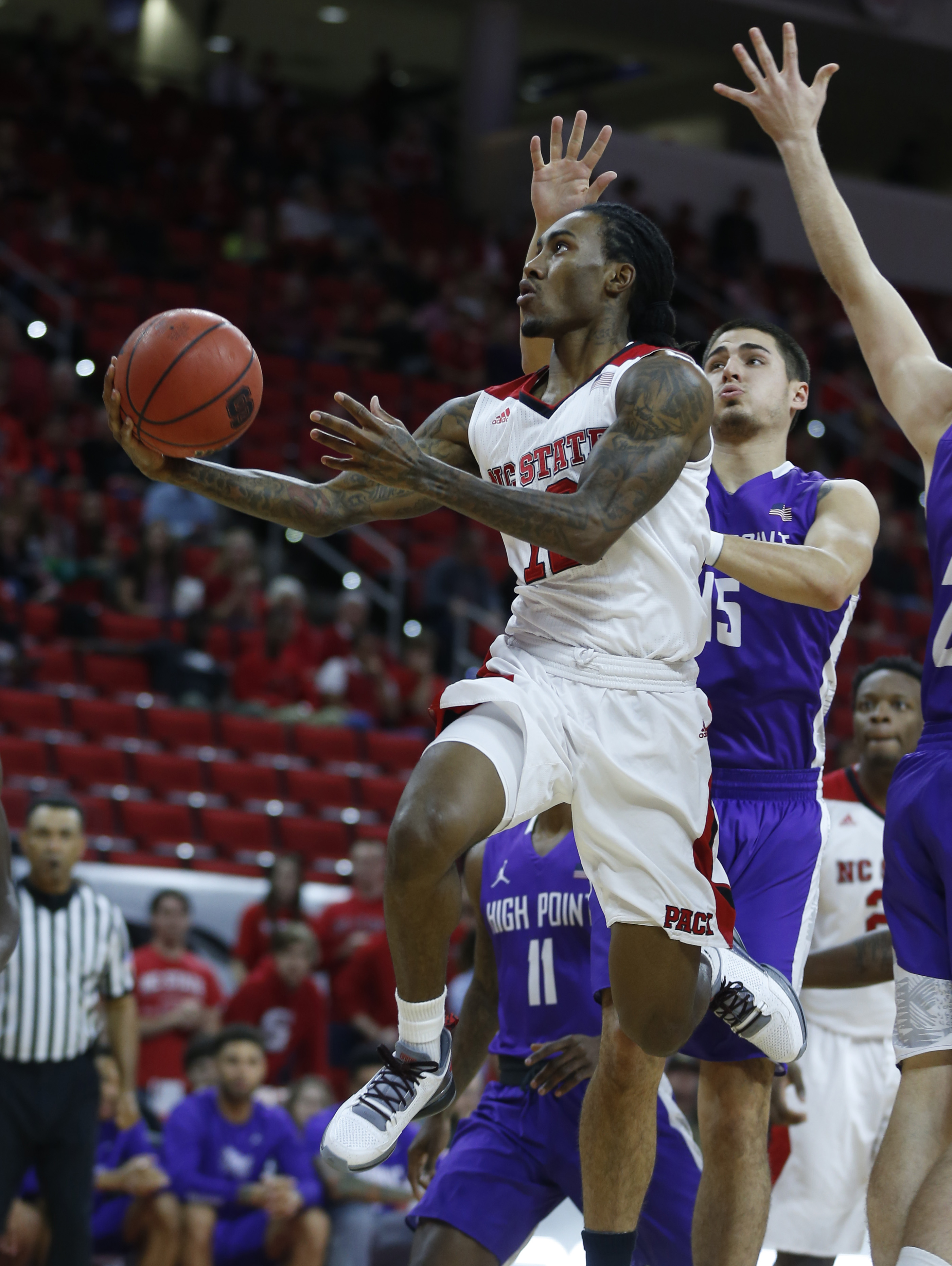 Barber's 3 lifts NC State past High Point 76-73