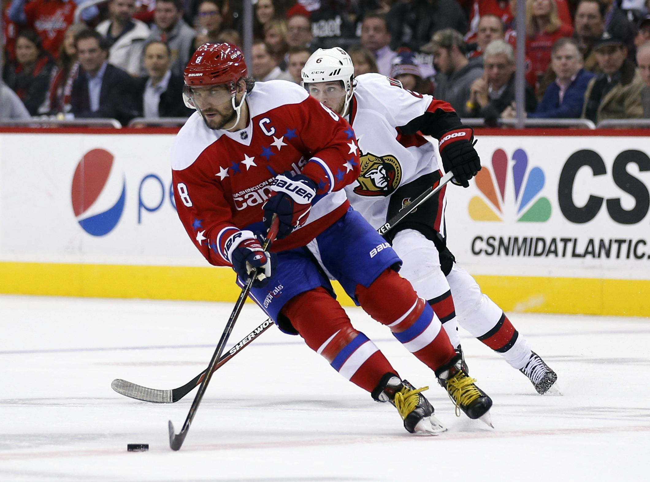 Holtby makes 26 saves, Capitals beat Senators 2-1