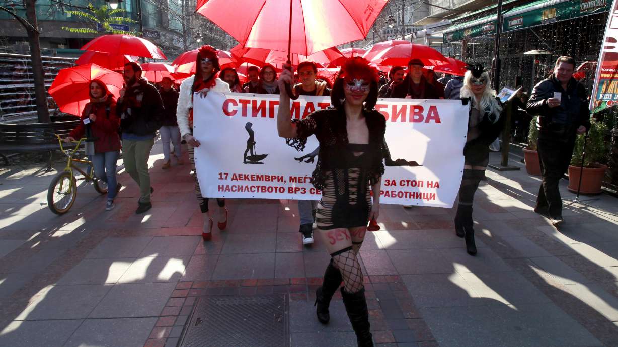 Macedonia sex workers march against violence
