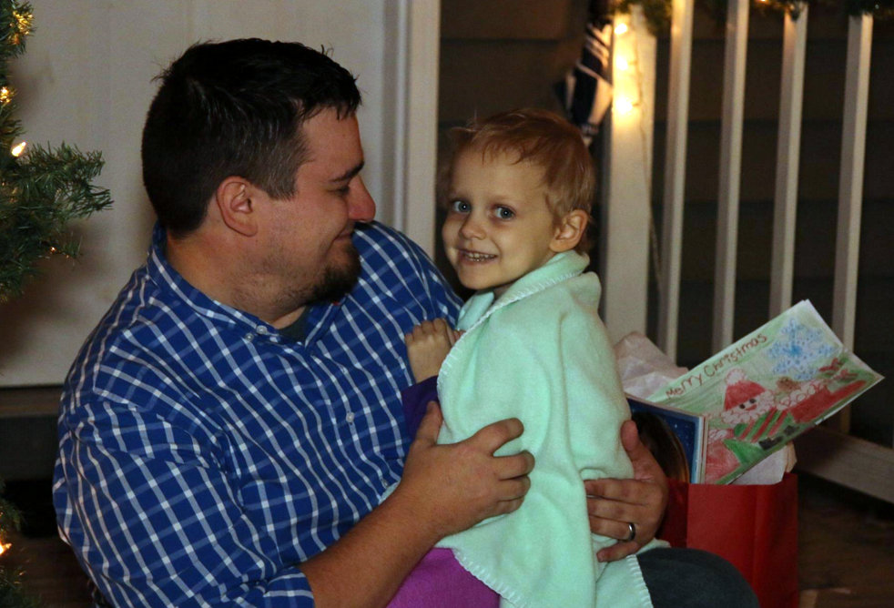 Town celebrates Christmas every weekend for girl with terminal cancer