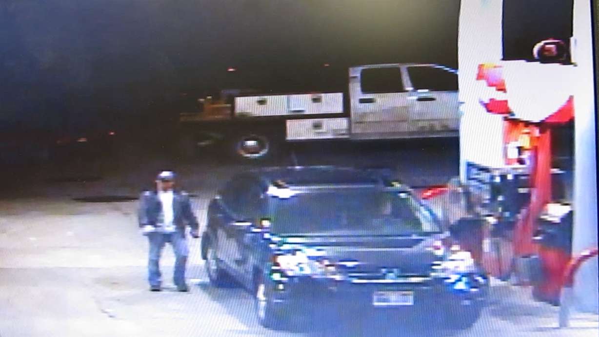 Surveillance footage of the people who used the stolen credit card at the Lehi gas station. Photo courtesy of the Lehi Police Department.
