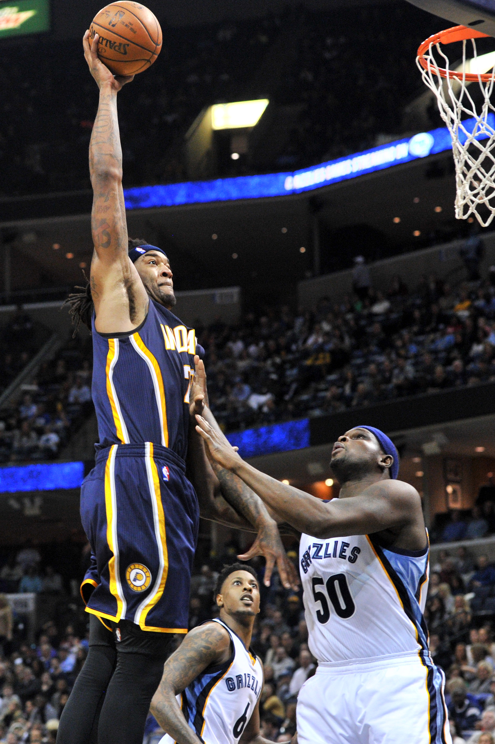 Gasol, Barnes lead Grizzlies past Pacers 96-84