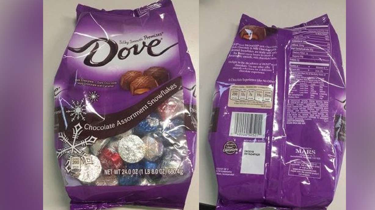 Dove chocolate recalled over allergy threat