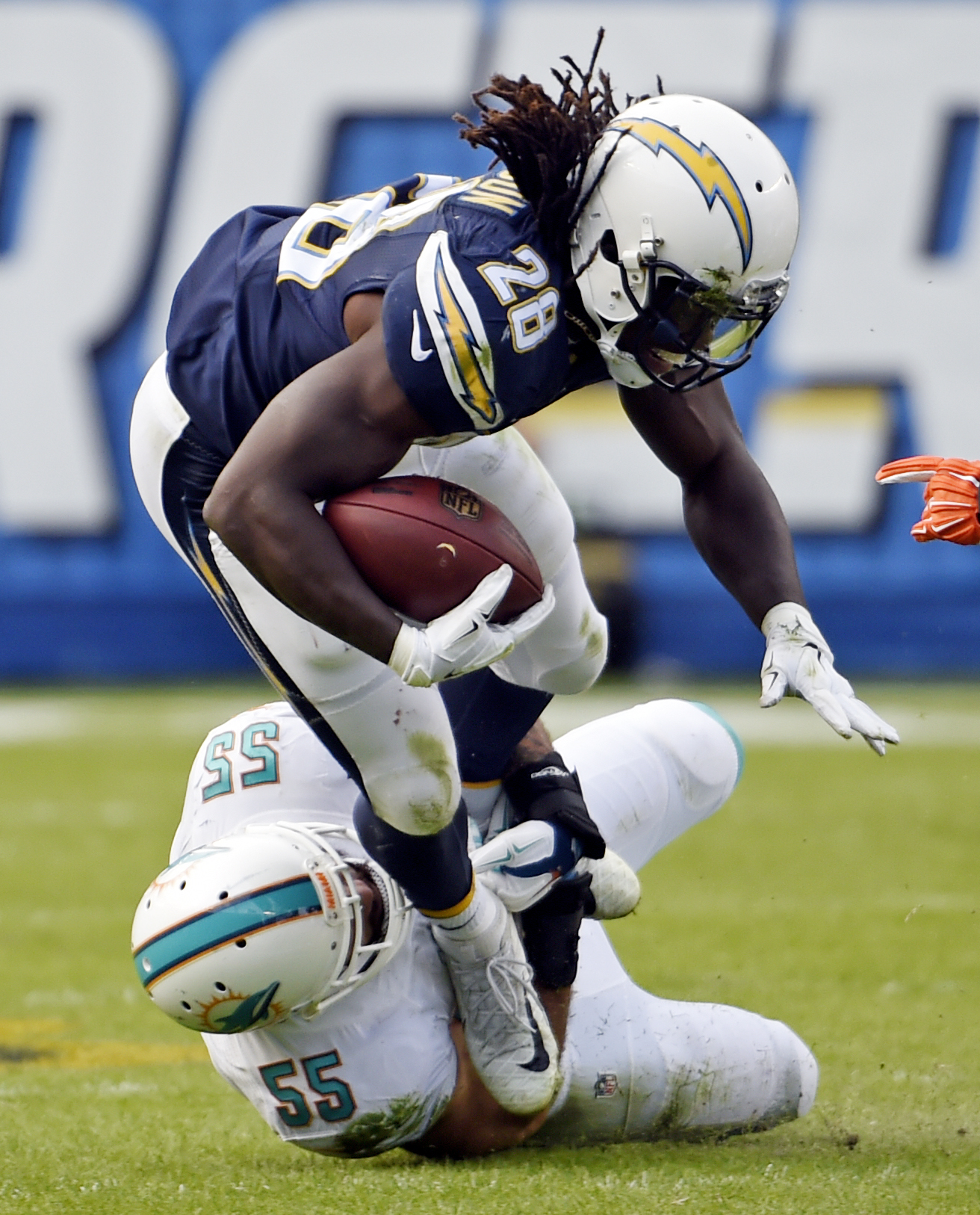 Chargers' Gordon out for rest of season with knee injury