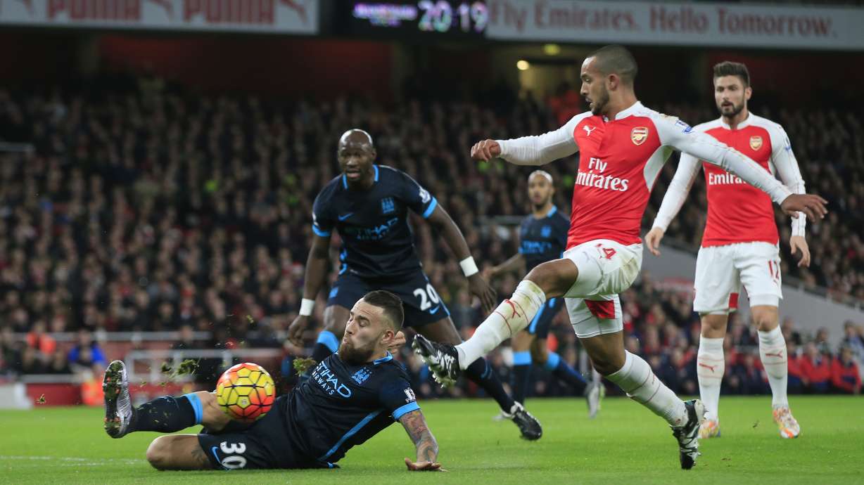 Arsenal beats title rival Man City 2-1 in Premier League
