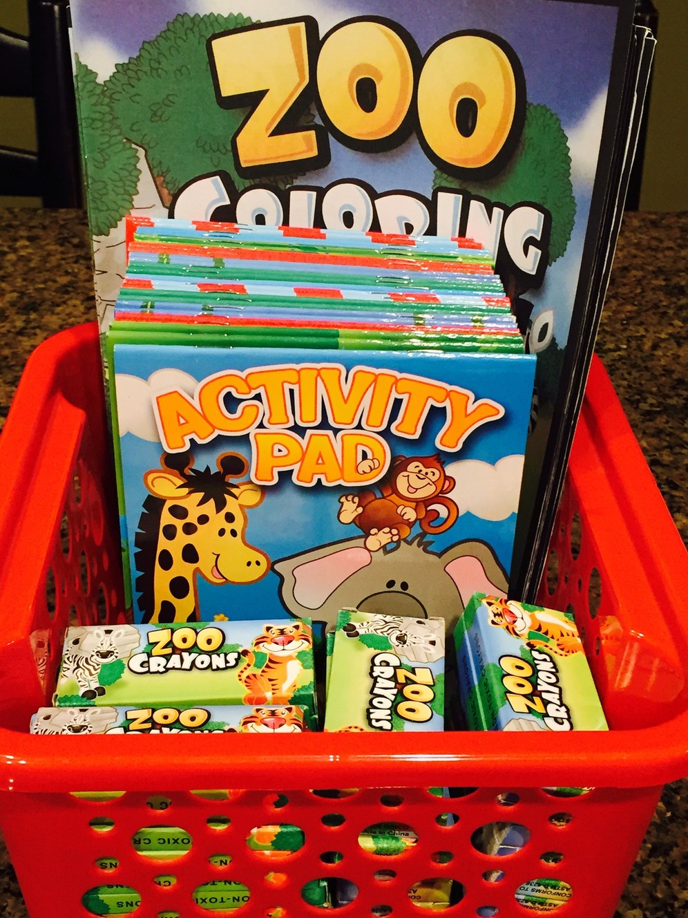 For her 42 birthday, Rebecca Moore is performing 42 kind acts for others, such as making activity baskets for the waiting room of her local emergency room. (Photo: Rebecca Moore)