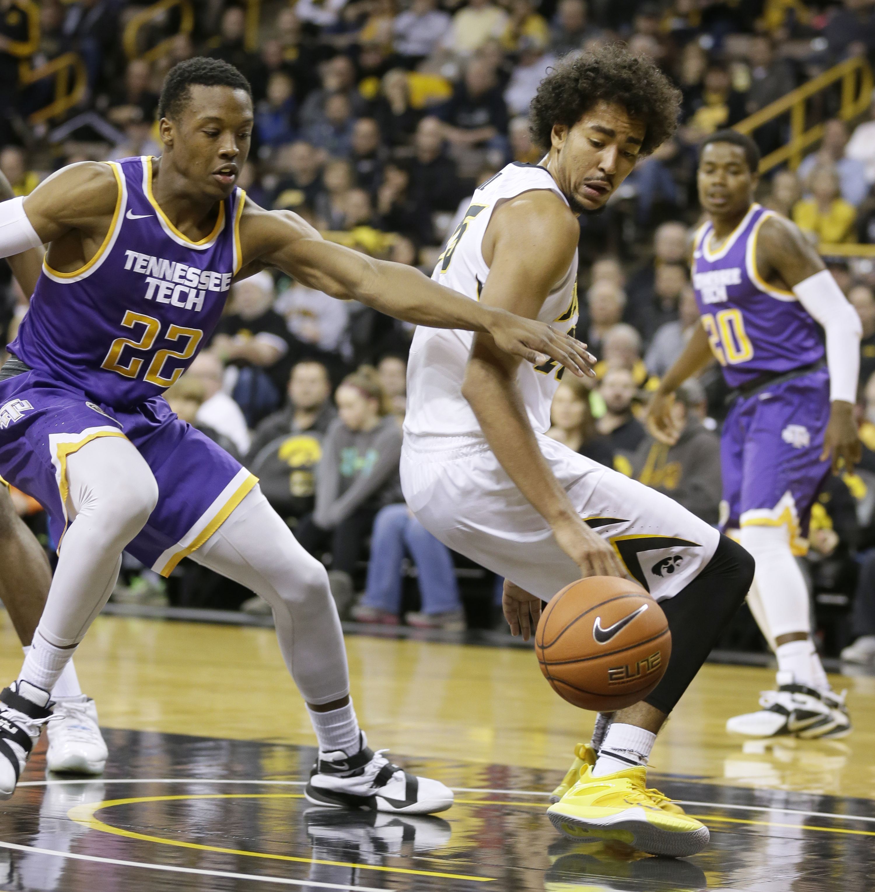 Iowa downs Tennessee Tech 85-63