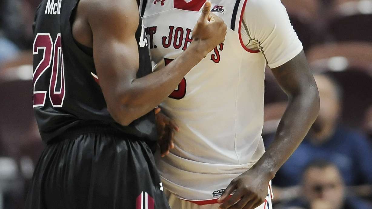 Notice helps No. 25 South Carolina beat St. John's 75-61