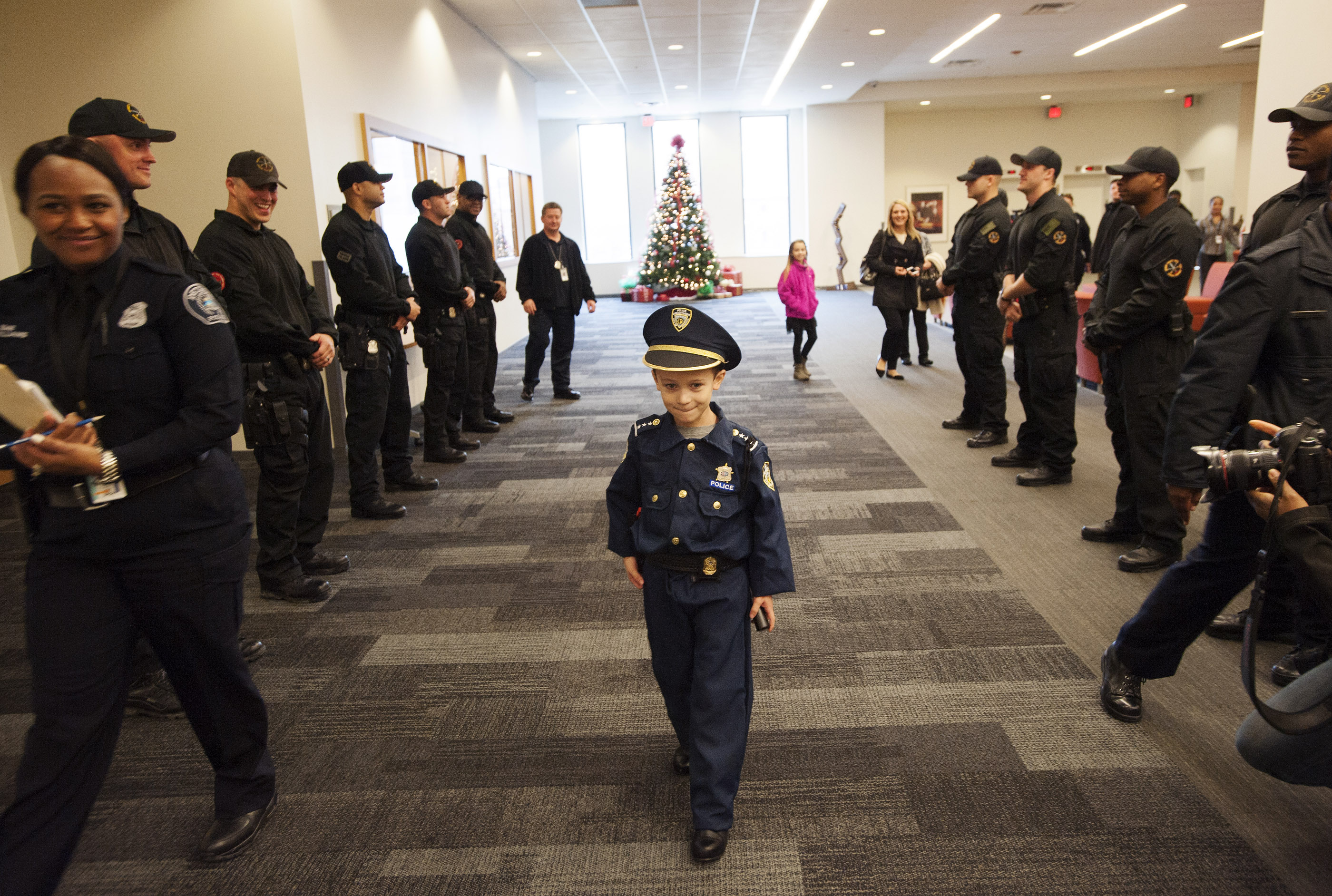 Boy, 7, sworn in as Detroit police chief for a day