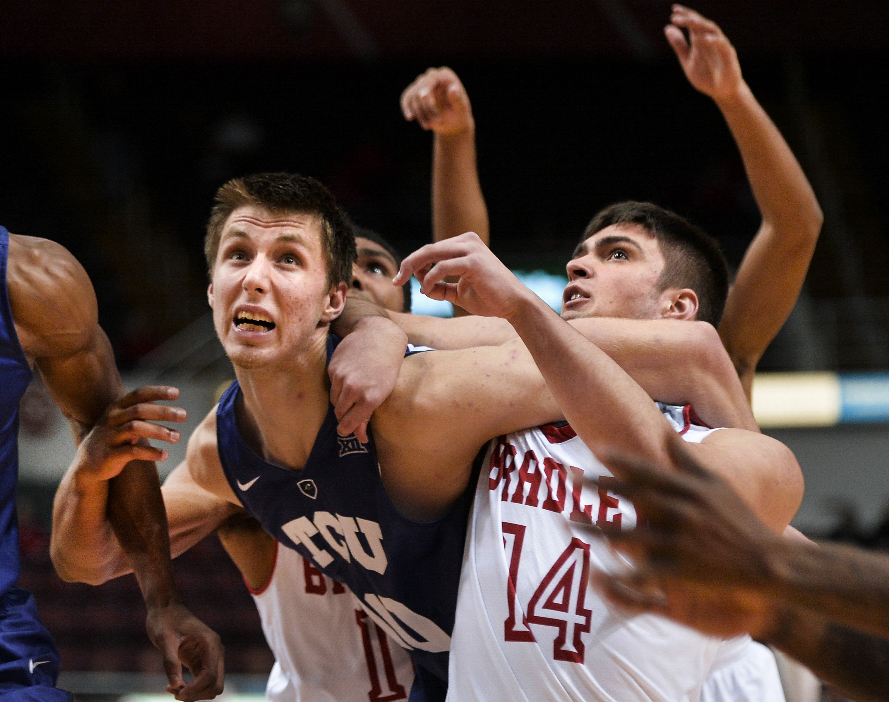TCU downs Bradley 53-49 behind Collins