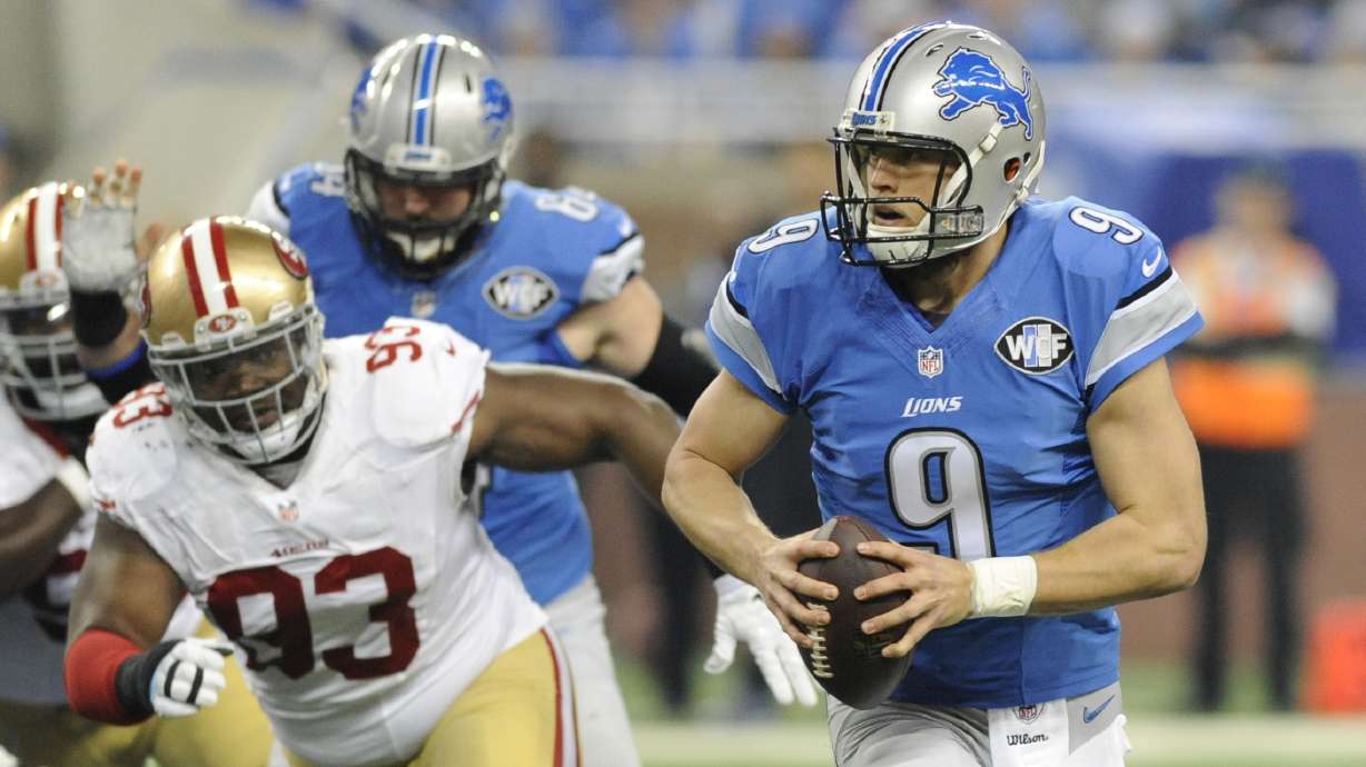 Stafford, Lions beat sloppy 49ers 32-17