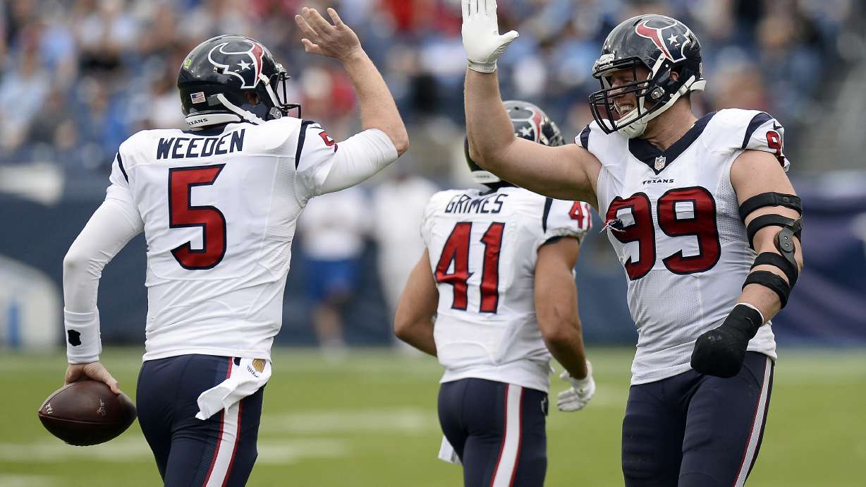 Hoyer expected to start for Texans against Jags