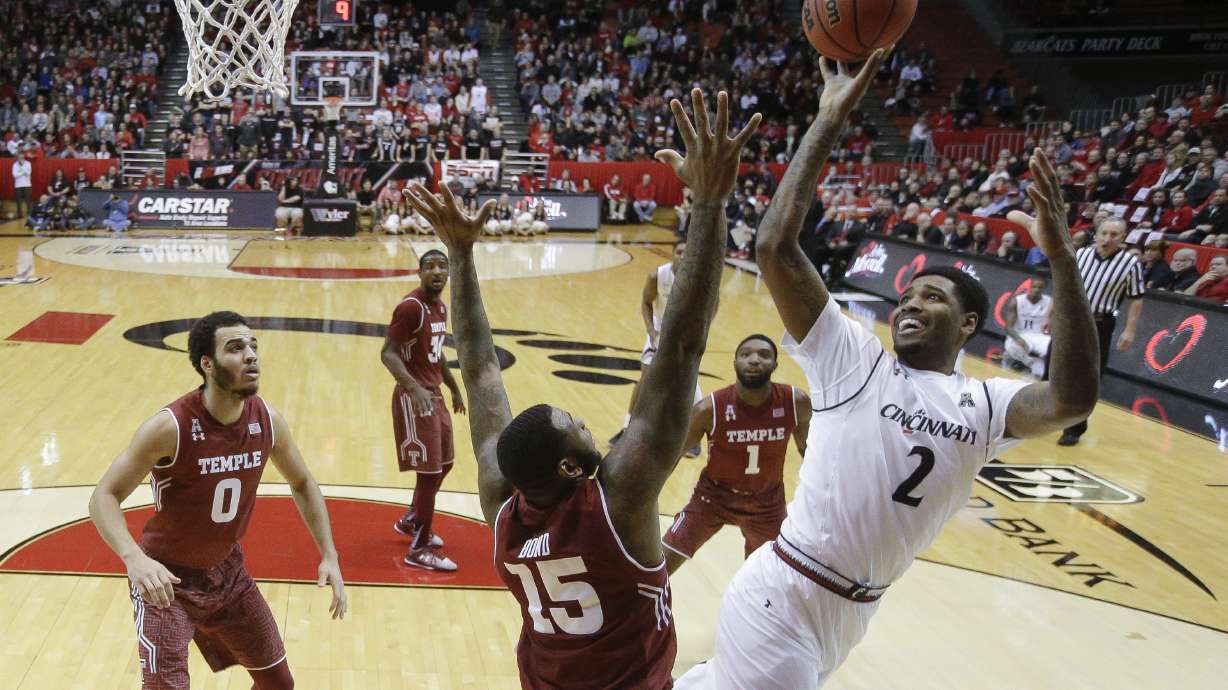 Temple pulls away to 77-70 win over No. 22 Cincinnati