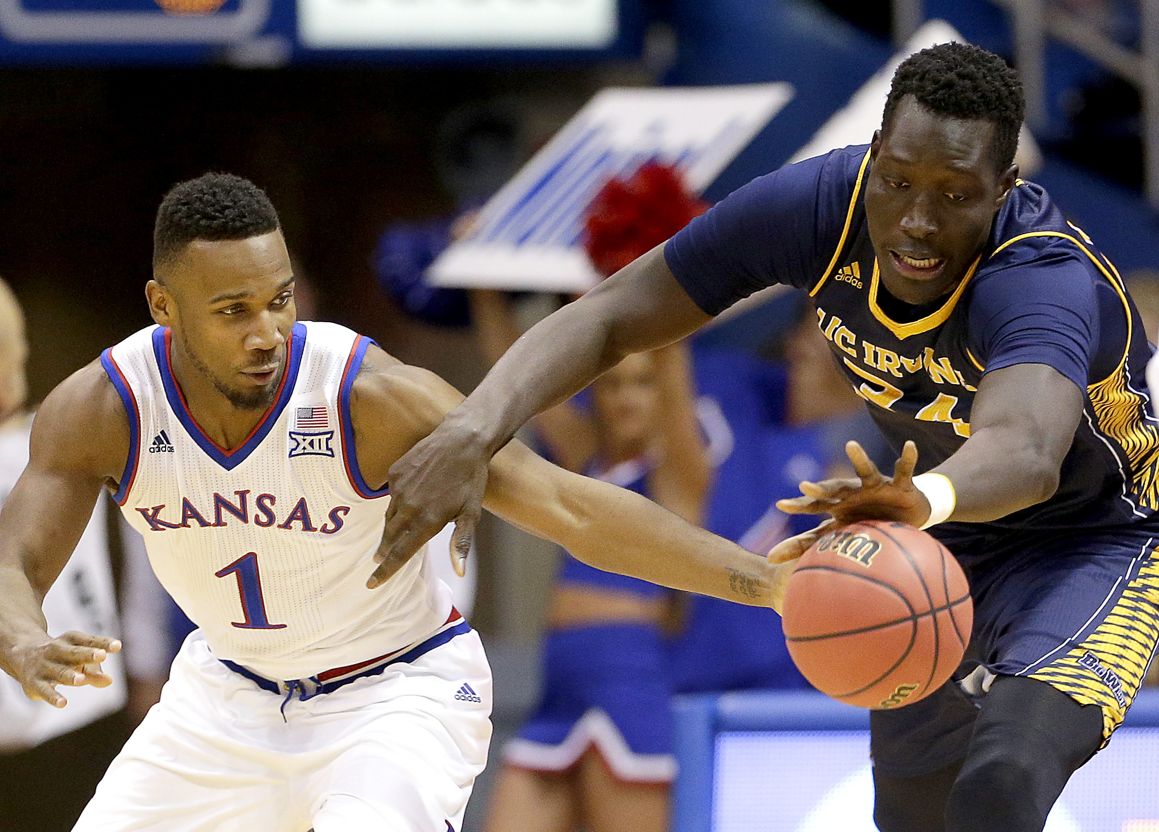 No. 2 Kansas pulls away for 78-53 victory over UC Irvine