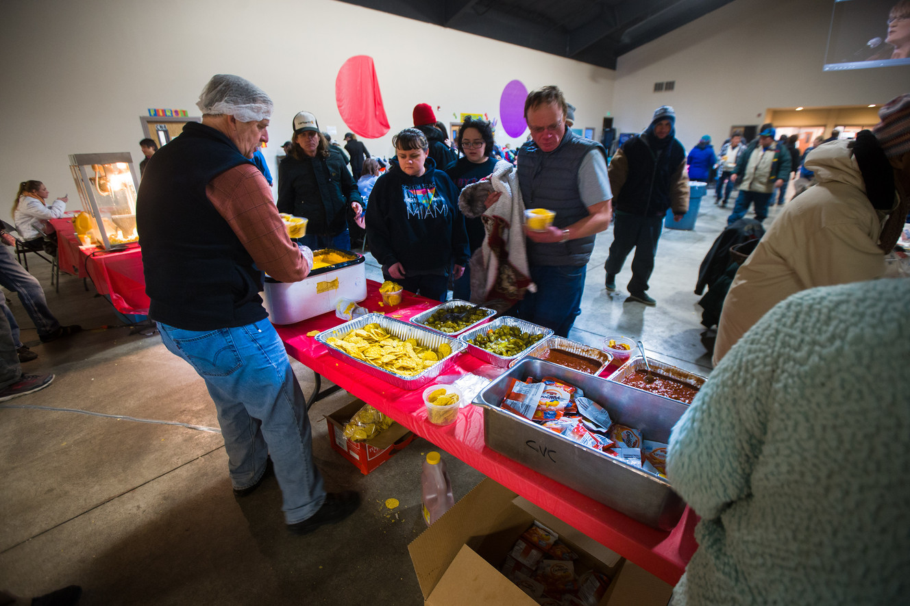 Homeless Utahns start the new year with food, entertainment and fellowship