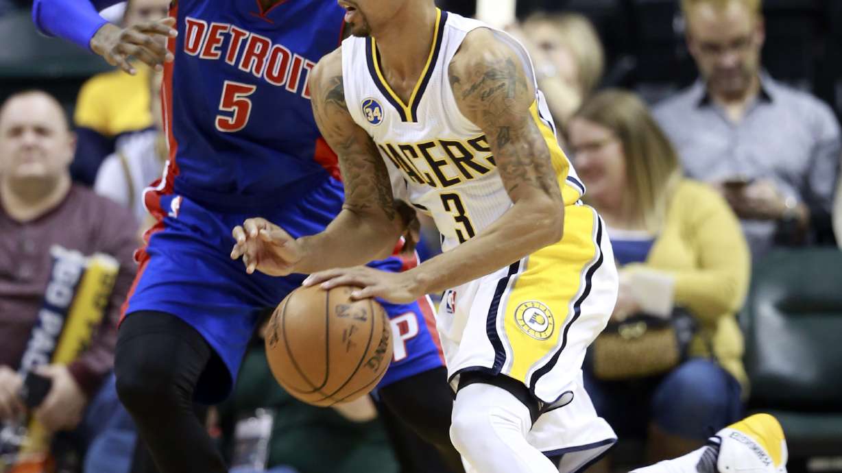 George scores 32 to lead Pacers to a 94-82 win over Pistons