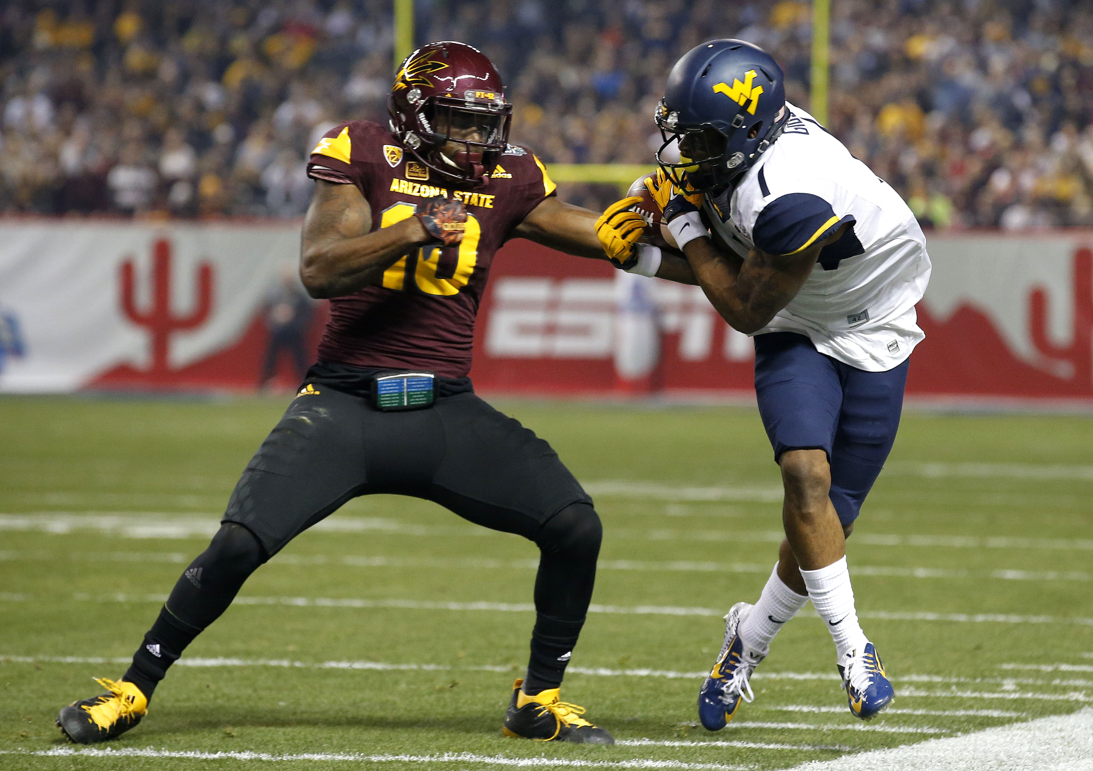 West Virginia beats Arizona State 43-42 in Cactus Bowl