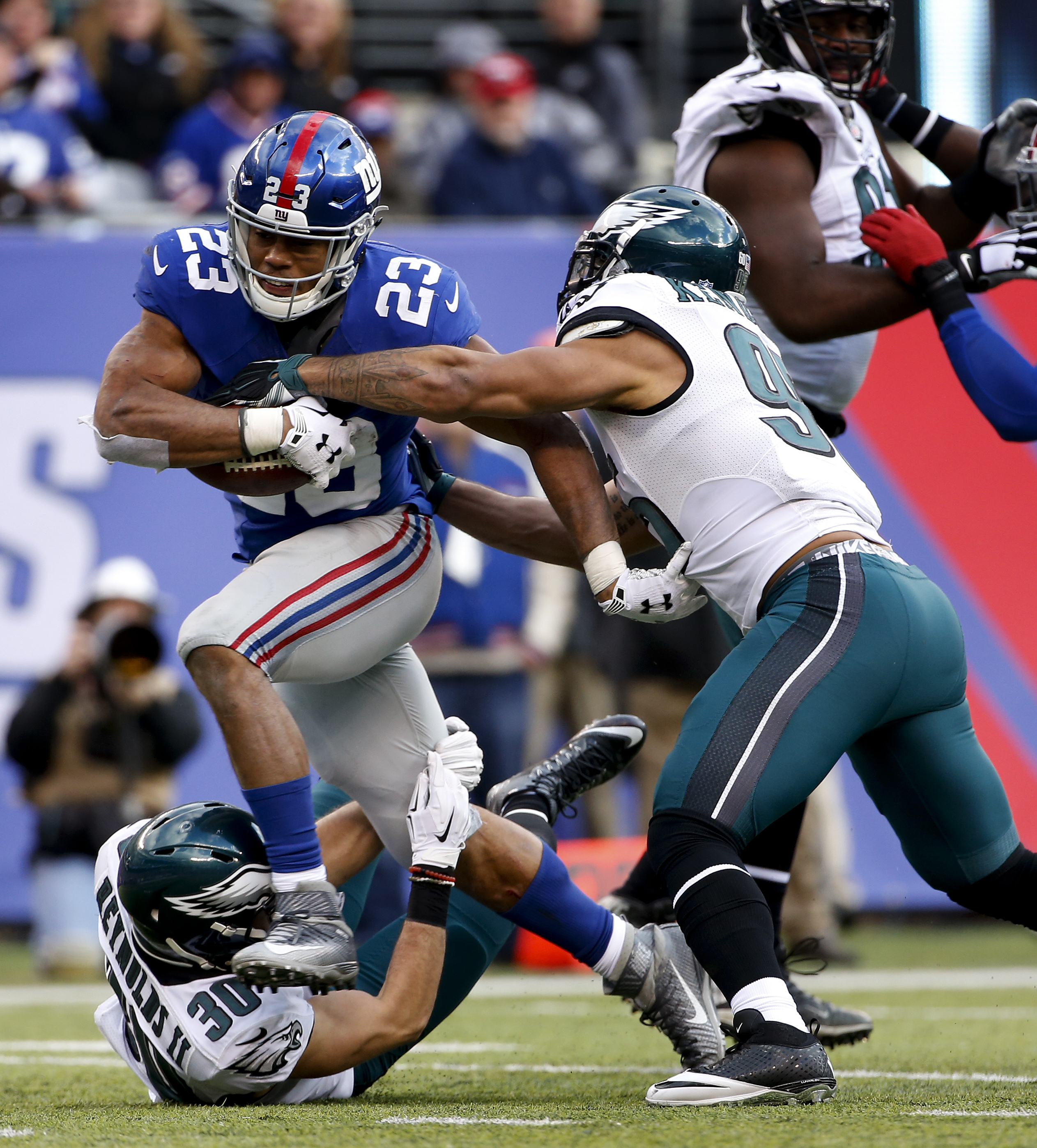 Giants lose to Eagles, 35-30, in what may have been Tom Coughlin's