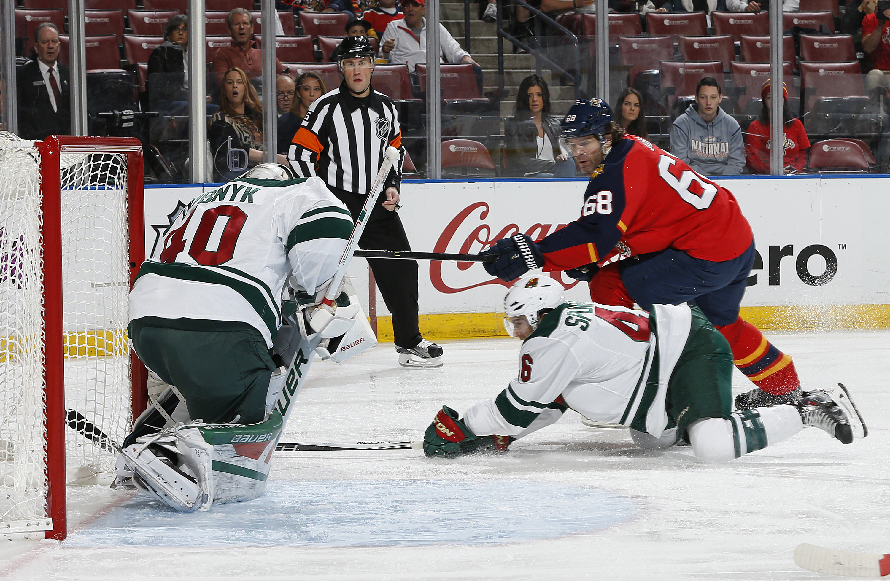 Jagr scores 2 goals, Panthers beat Wild 2-1 for 9th straight