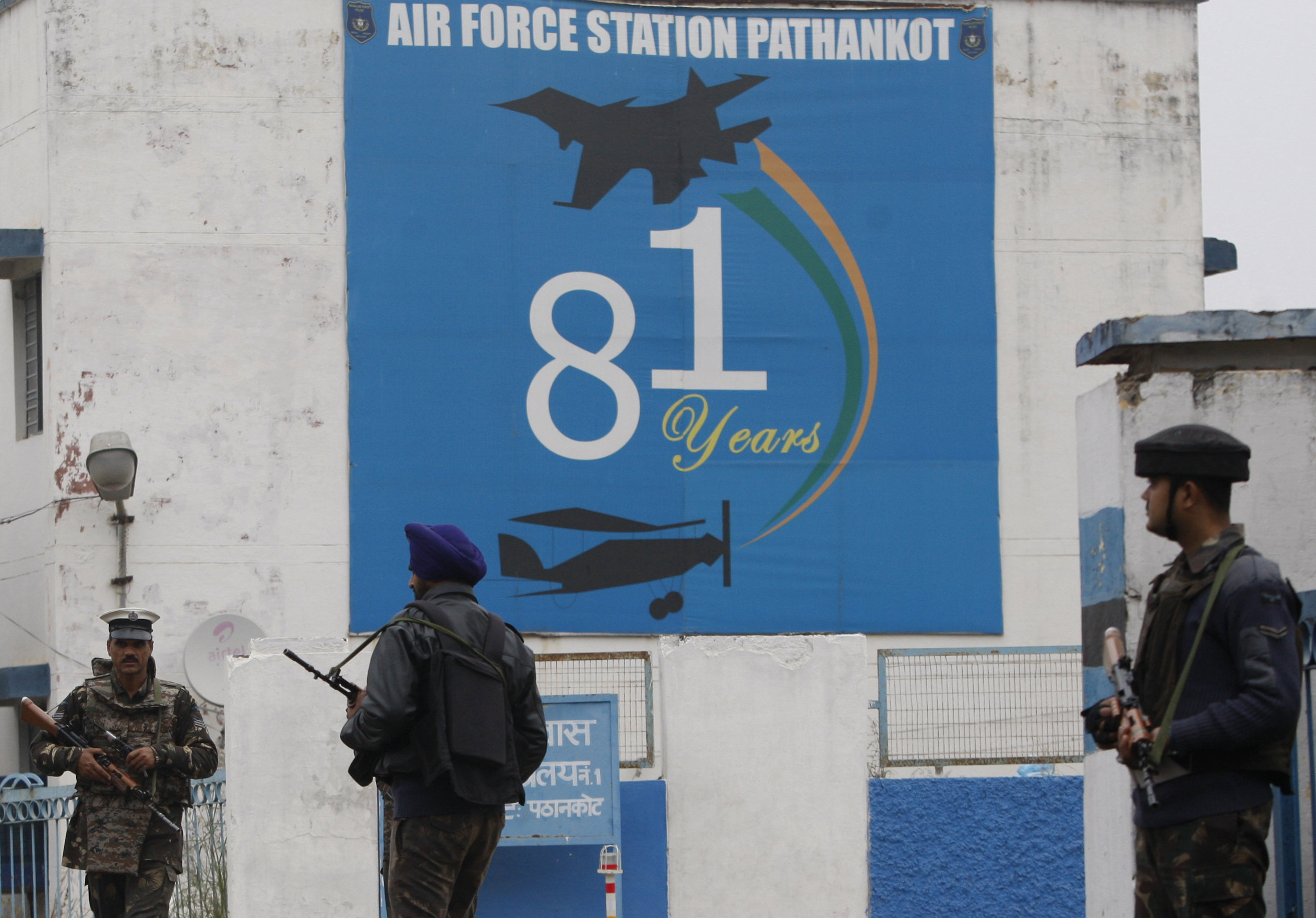 At least 1 gunman still remains at Indian air force base