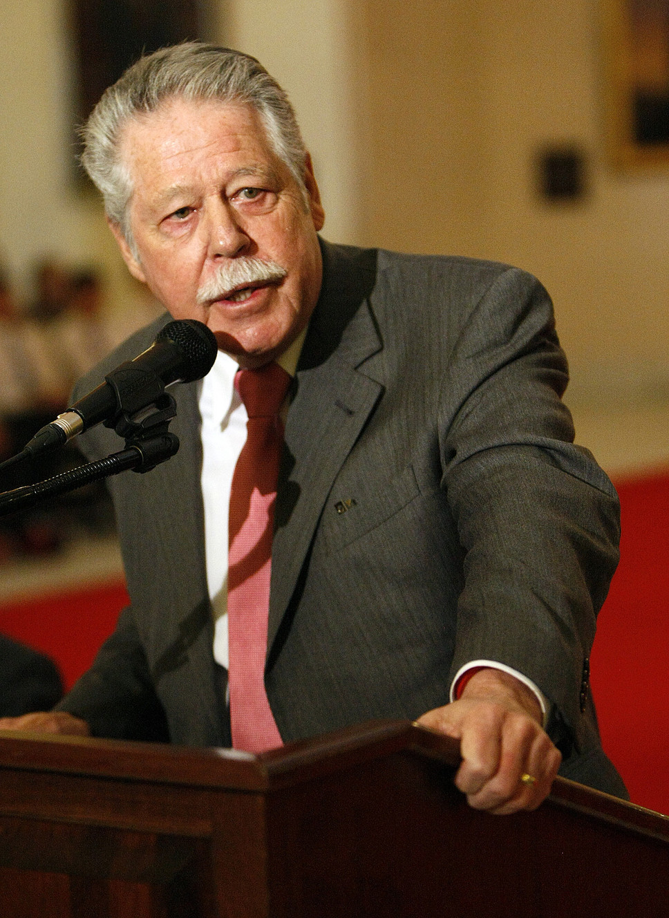 Utah State Sen. Gene Davis, D-Salt Lake City, at a ceremony commemorating the 100th anniversary of the Utah Capitol building on Jan. 4, 2016. Utah Senate President Stuart Adams removed Davis from his committee assignments on Wednesday after investigating allegations of impropriety made by his former intern.