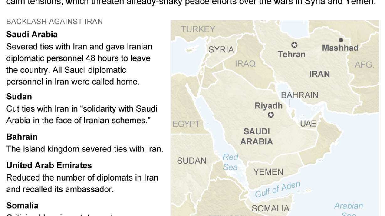 The Latest: UN says Saudi-Iran crisis won't hurt Syria talks