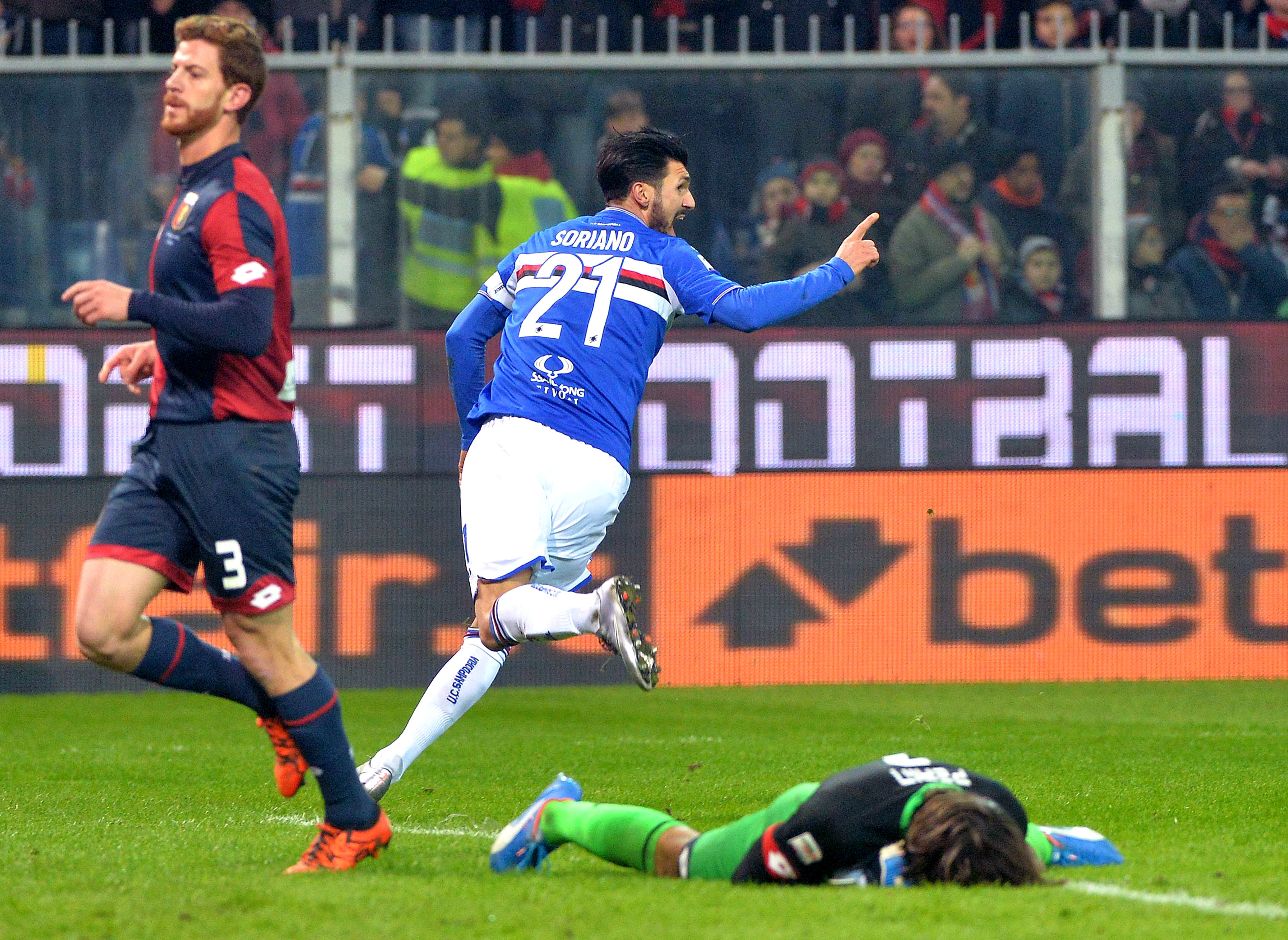 Cassano inspires Sampdoria to 3-2 win over Genoa in derby