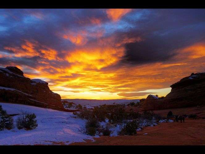 Sunset in Arches National Park. - Photo Submitted by Ana Bybee