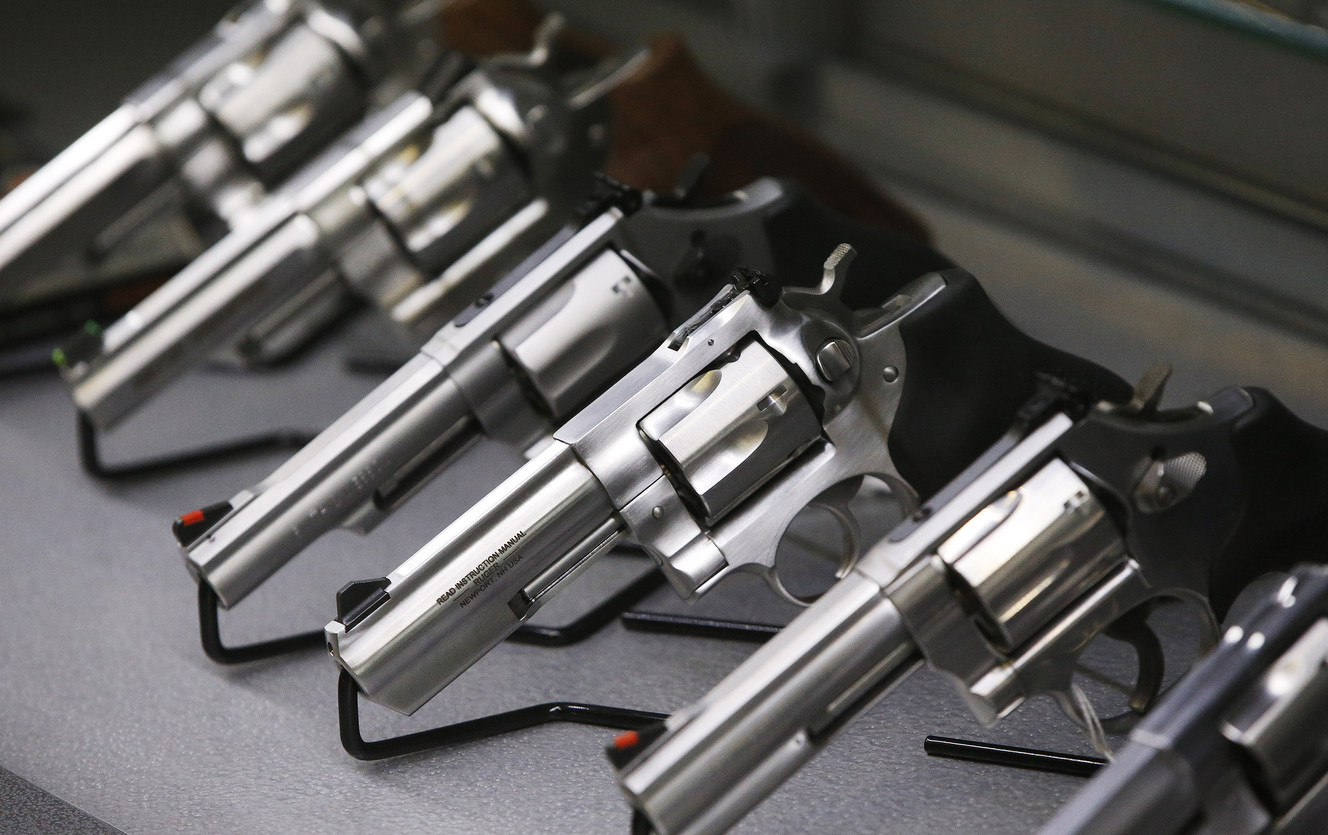 Guns for sale at The Gun Vault in South Jordan on Tuesday, Jan. 5, 2016. (Photo: Jeffrey D. Allred, Deseret News)