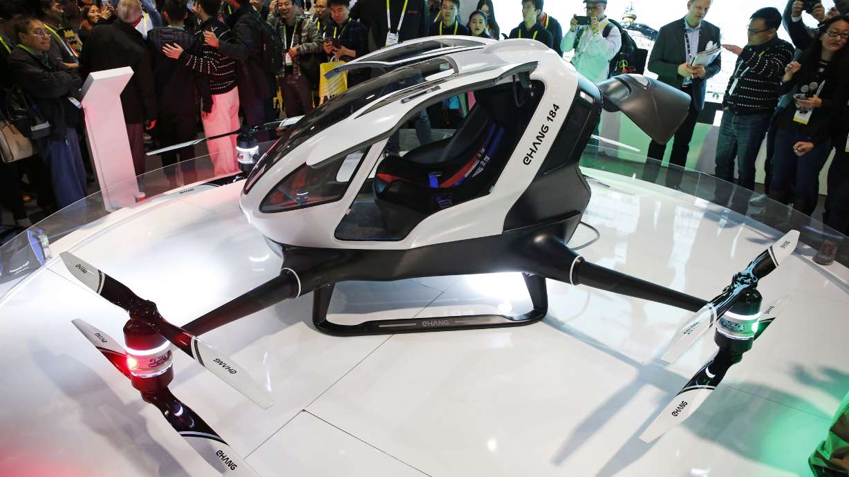 Chinese drone maker unveils human-carrying drone