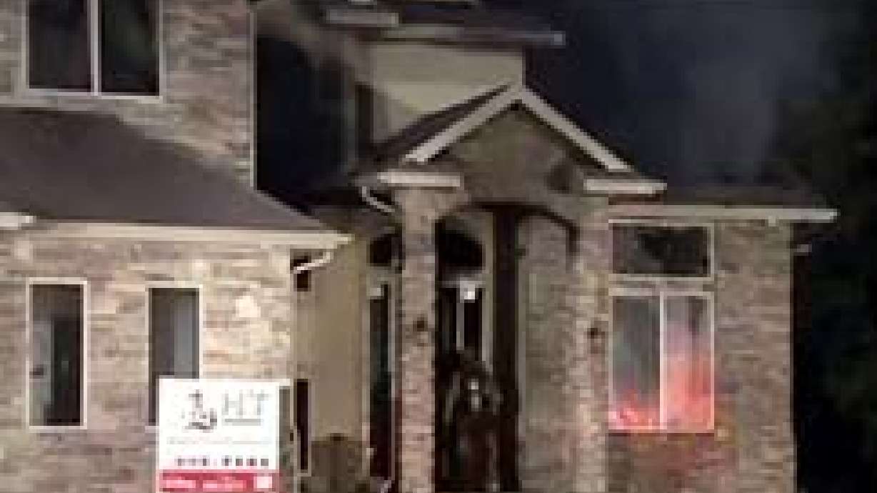 Fire Damages Home Under Construction