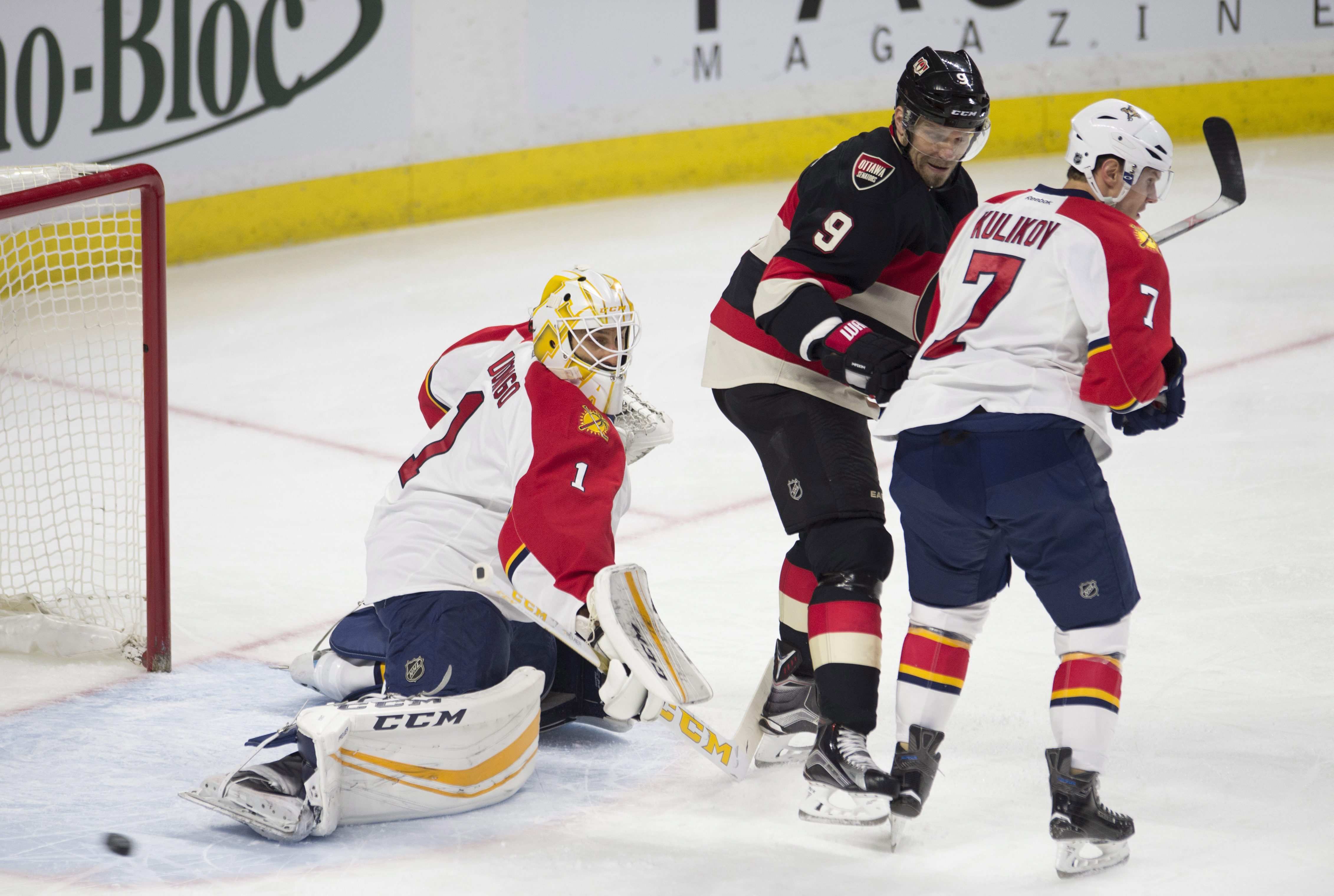 Panthers win 11th straight, beat Senators 3-2